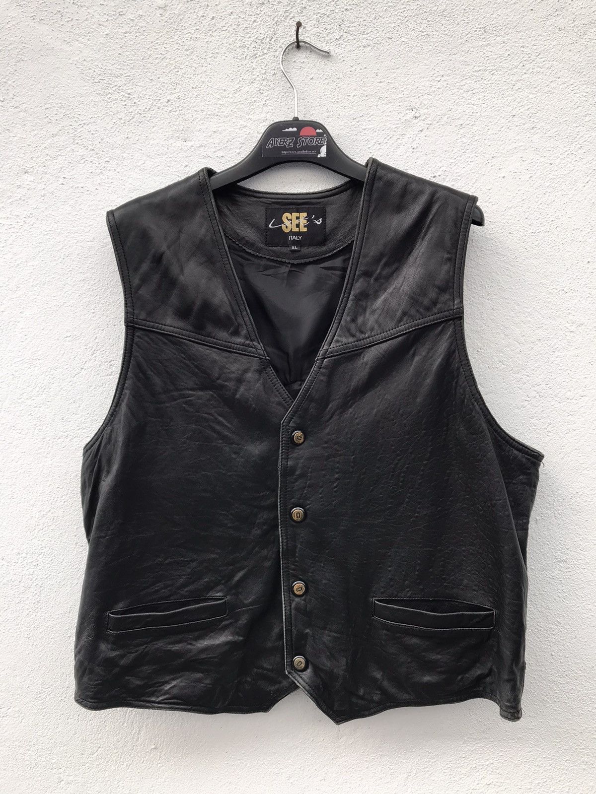 Genuine Leather × Harley Davidson Let’s See Harley Davidson Vest Leather Jackets Size US XL / EU 56 / 4 - 4 Thumbnail