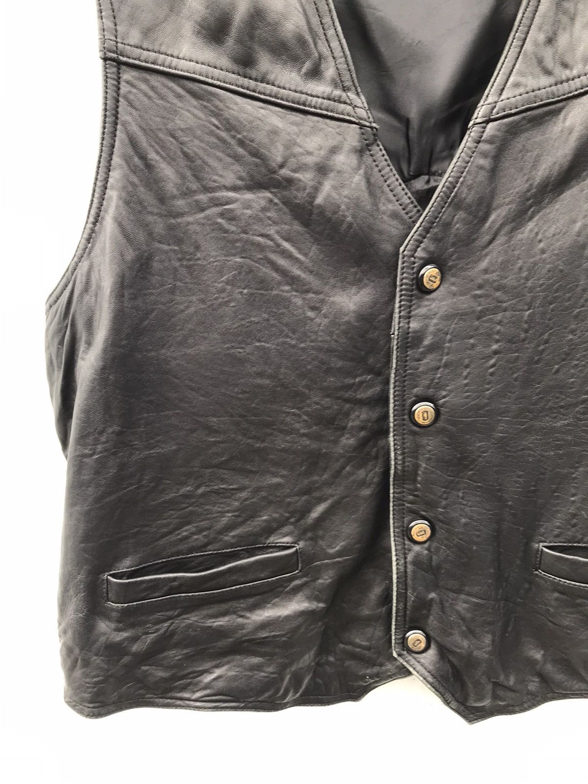 Genuine Leather × Harley Davidson Let’s See Harley Davidson Vest Leather Jackets Size US XL / EU 56 / 4 - 5 Thumbnail