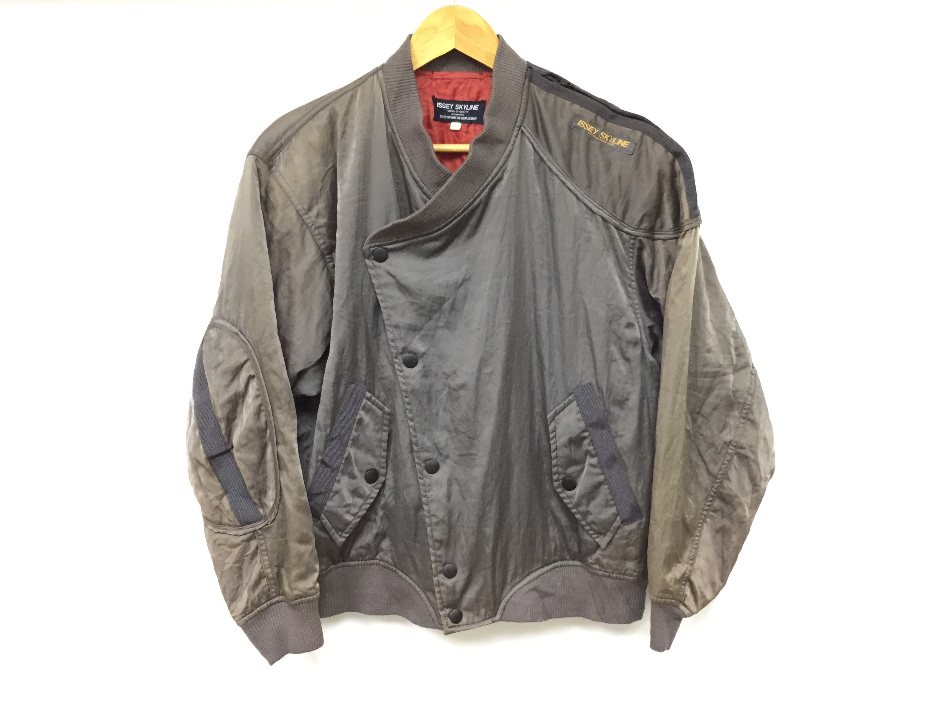 1982 ISSEY MIYAKE Issey Skyline Asymmetrical Jacket - Bombers