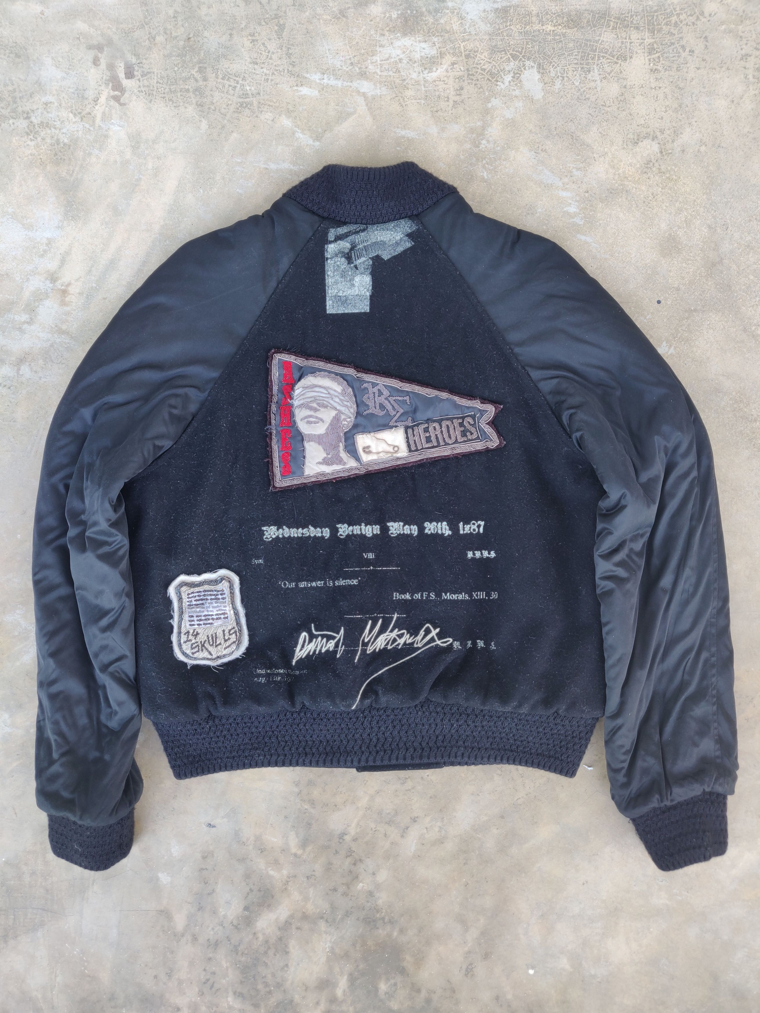 Raf Simons × Raf by Raf Simons Raf Simons Varsity Bomber Raf Simons × Raf by Raf Simons Raf Simons Varsity Bomber