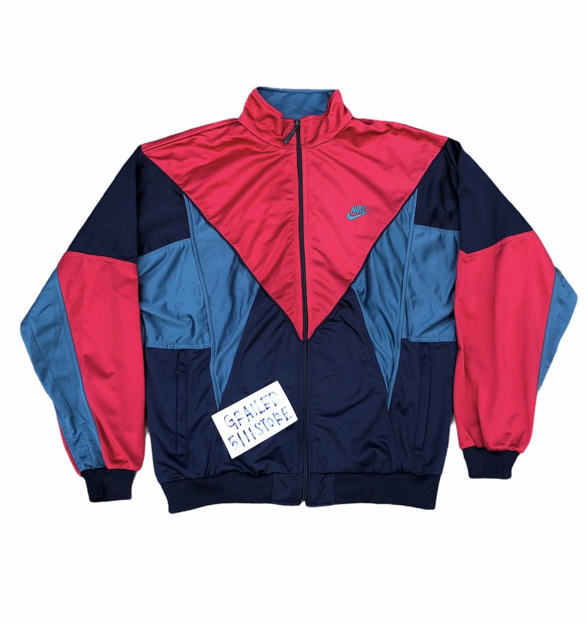 Nike × Vintage VINTAGE NIKE ZIPPER JACKET Size US M / EU 48-50 / 2 - 1 Thumbnail