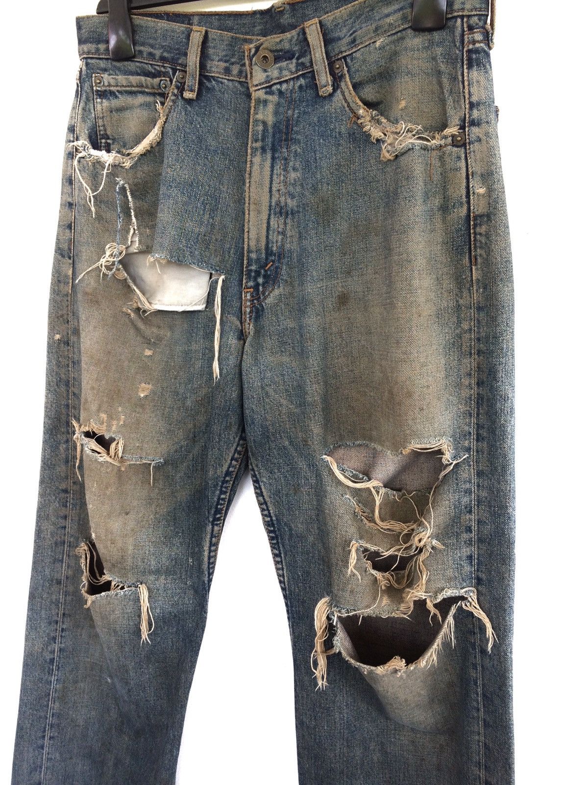 Vintage Levis Distressed Kurt Cobain Fashion Style Denim Pant Size US 31 - 3 Thumbnail