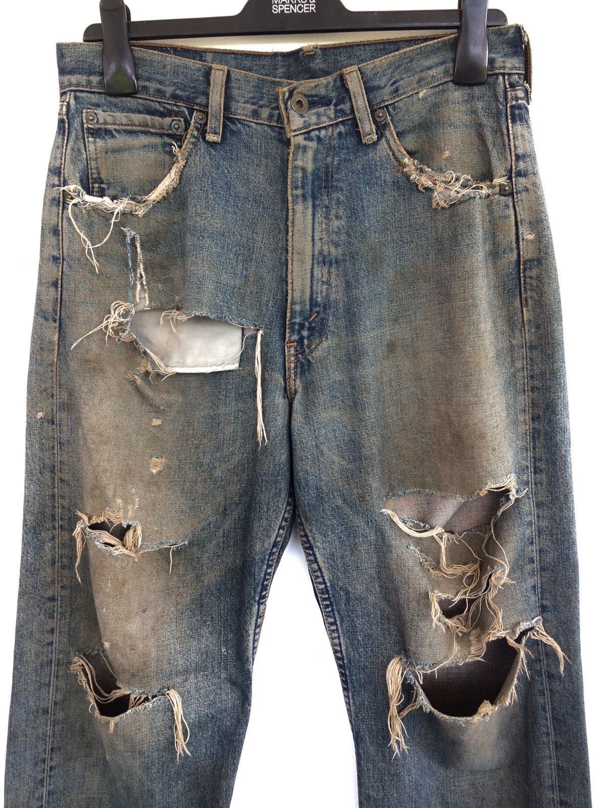 Vintage Levis Distressed Kurt Cobain Fashion Style Denim Pant Size US 31 - 2 Preview