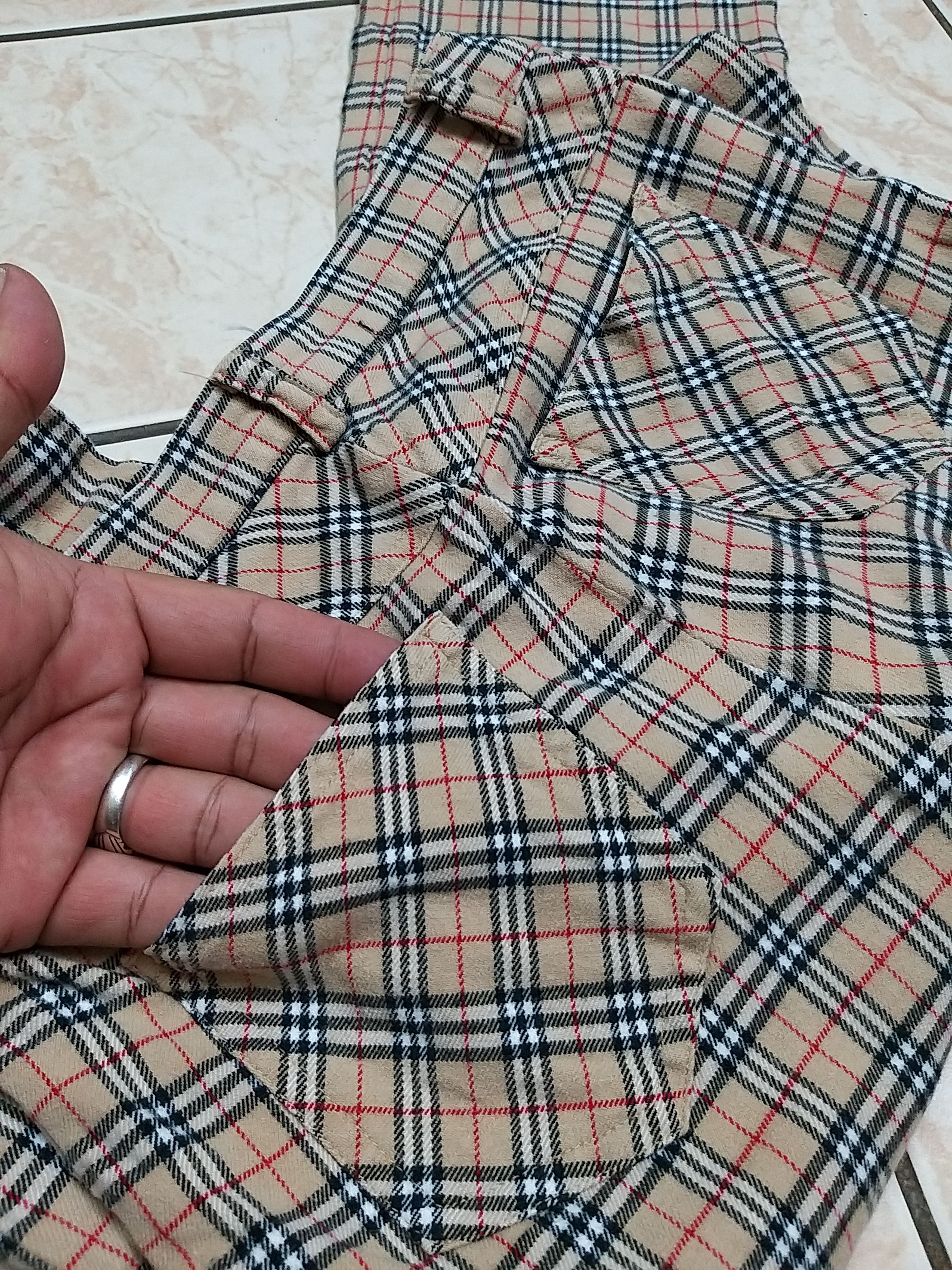 Burberry NICE🔥VINTAGE BURBERRYS BLUE LABEL NOVA CHECK STRETCH PANTS Size US 26 / EU 42 - 6 Thumbnail