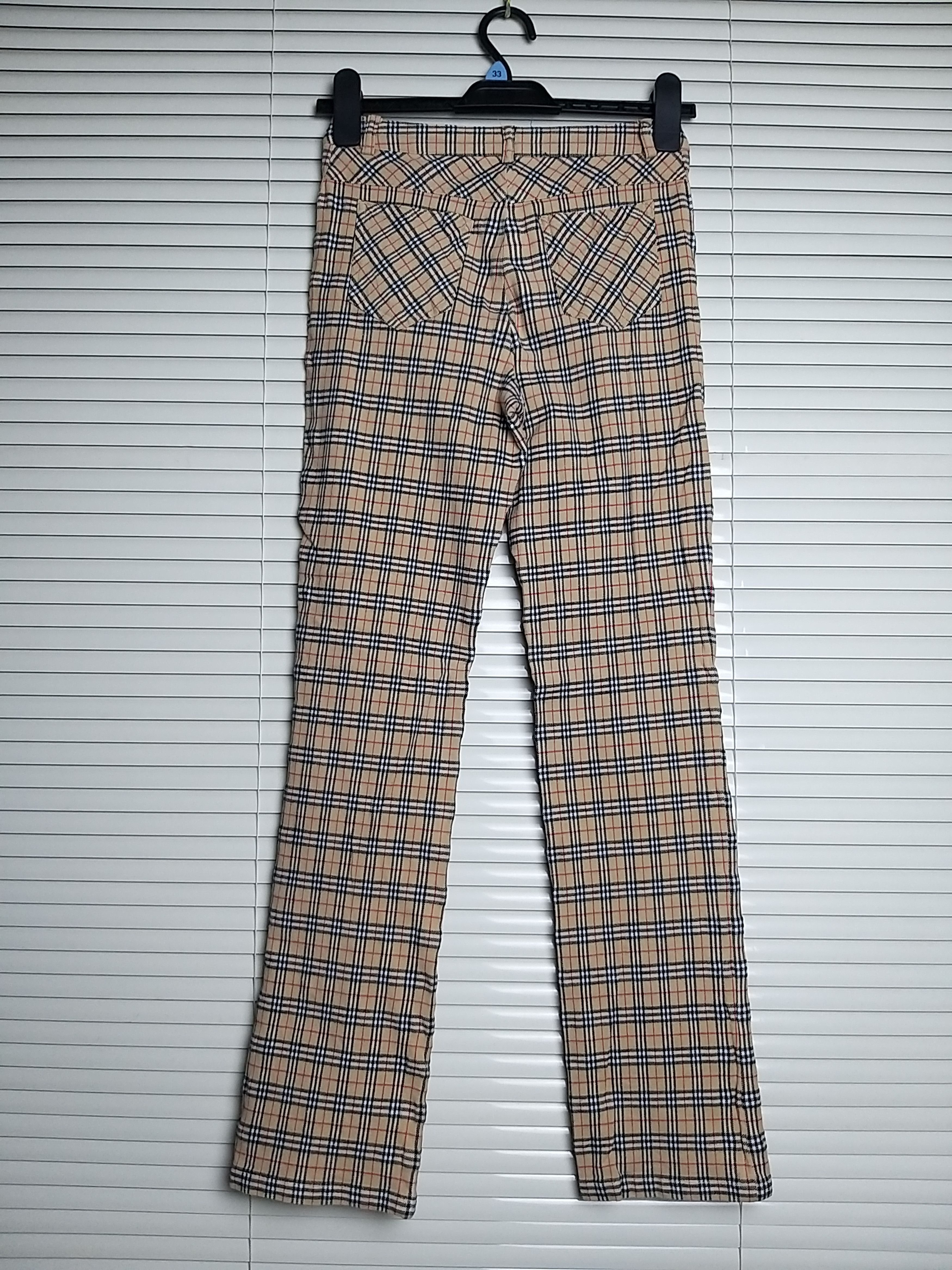 Burberry NICE🔥VINTAGE BURBERRYS BLUE LABEL NOVA CHECK STRETCH PANTS Size US 26 / EU 42 - 3 Thumbnail