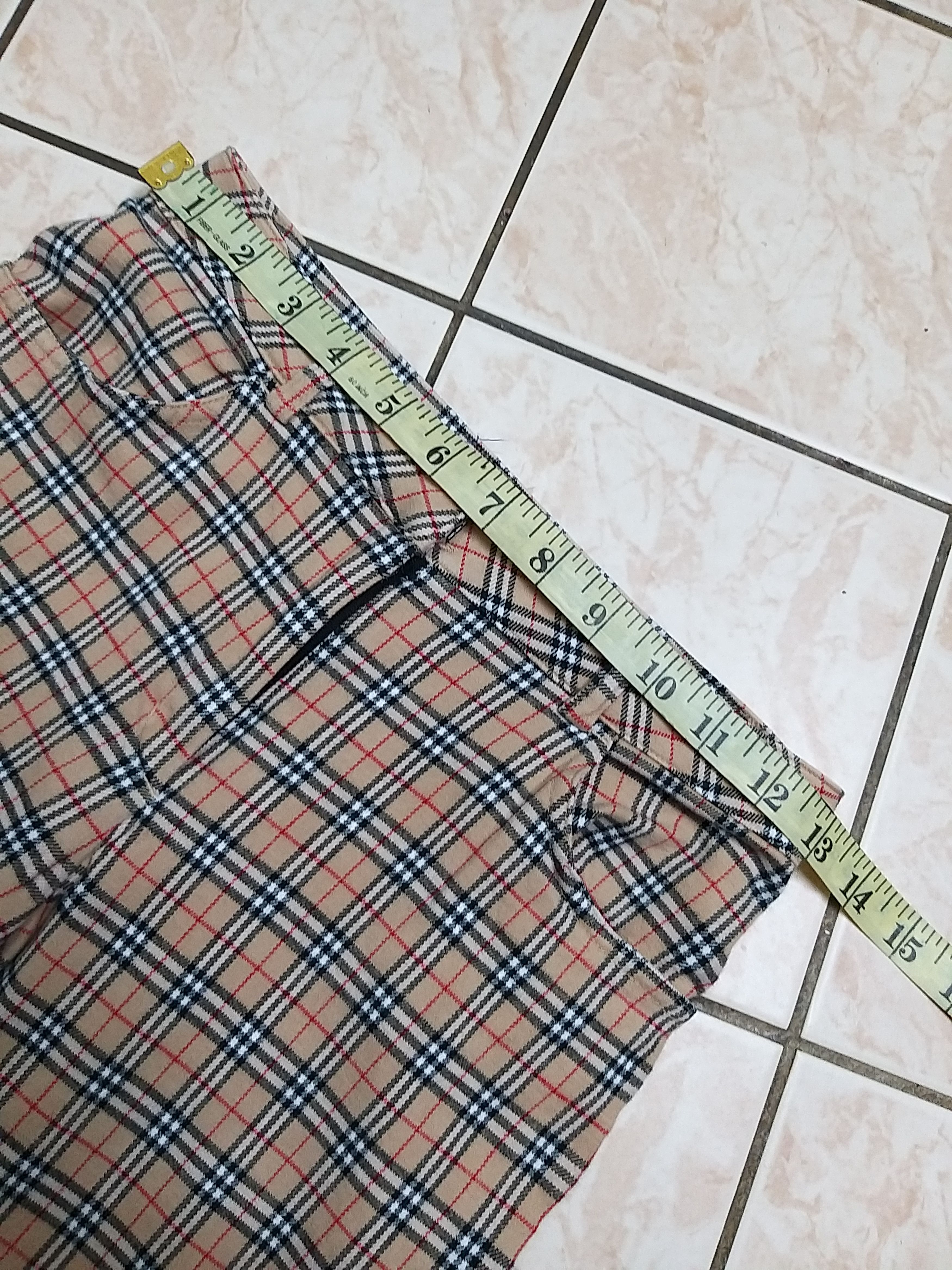 Burberry NICE🔥VINTAGE BURBERRYS BLUE LABEL NOVA CHECK STRETCH PANTS Size US 26 / EU 42 - 8 Thumbnail