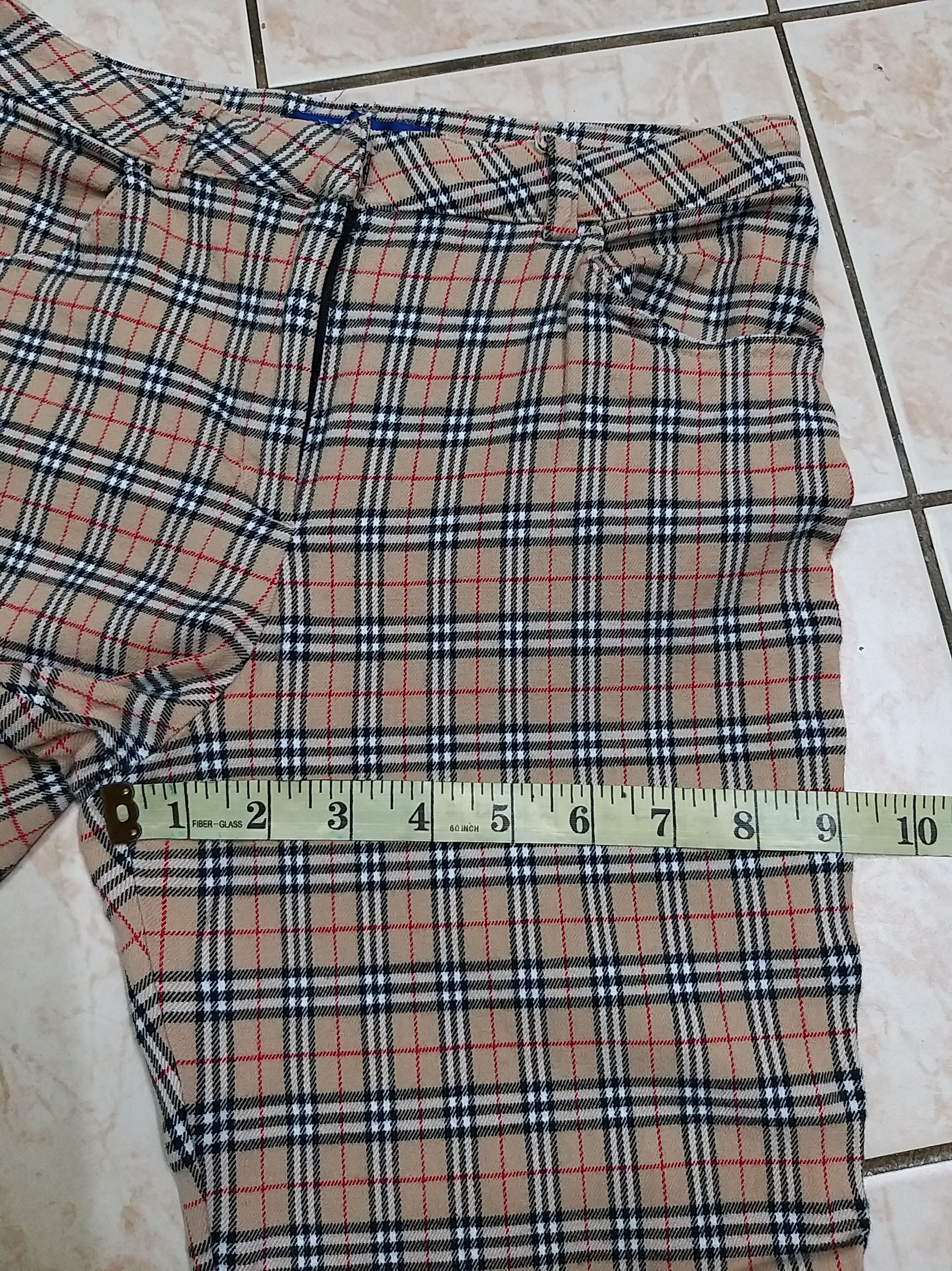 Burberry NICE🔥VINTAGE BURBERRYS BLUE LABEL NOVA CHECK STRETCH PANTS Size US 26 / EU 42 - 10 Thumbnail