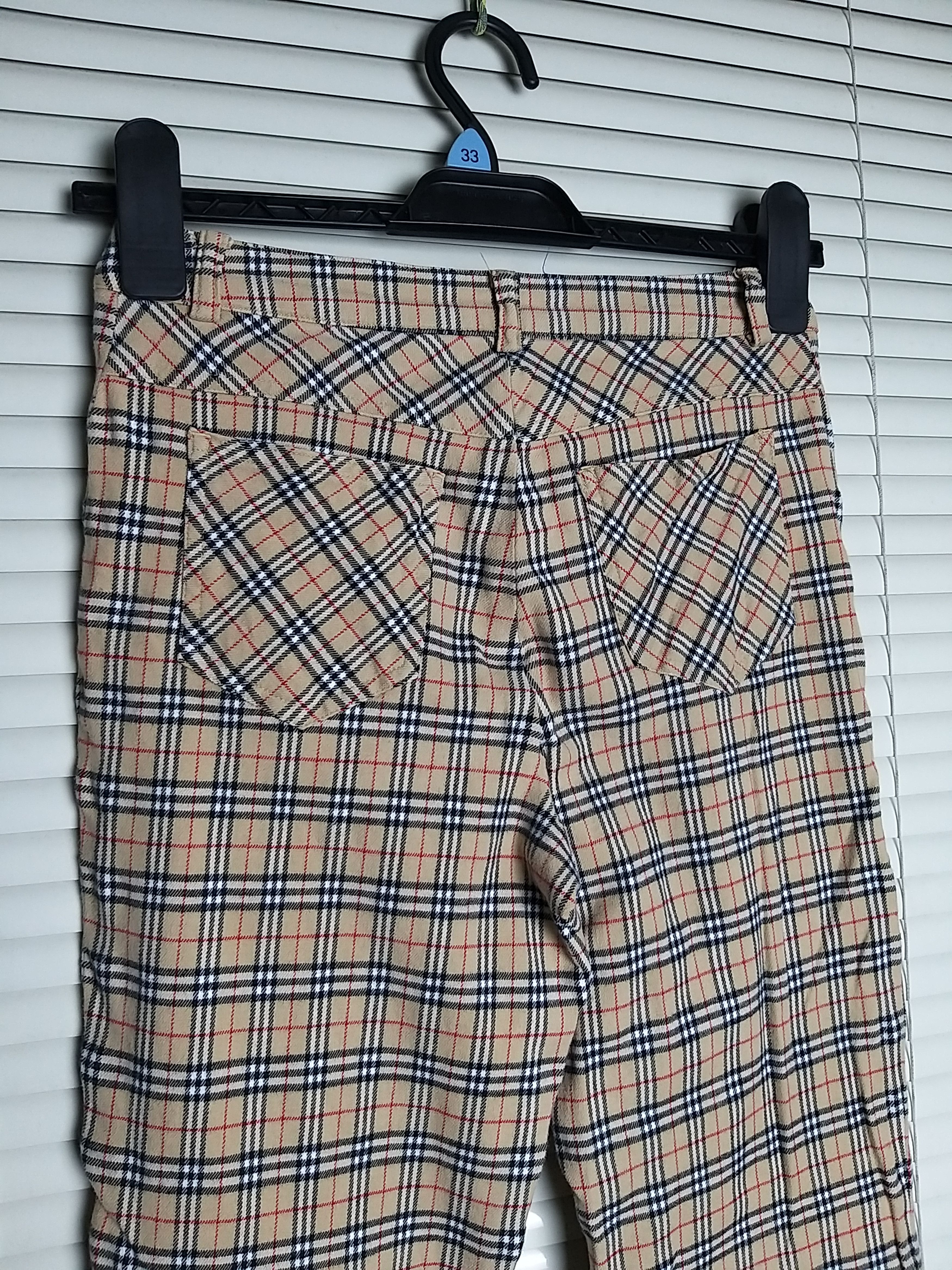 Burberry NICE🔥VINTAGE BURBERRYS BLUE LABEL NOVA CHECK STRETCH PANTS Size US 26 / EU 42 - 4 Thumbnail