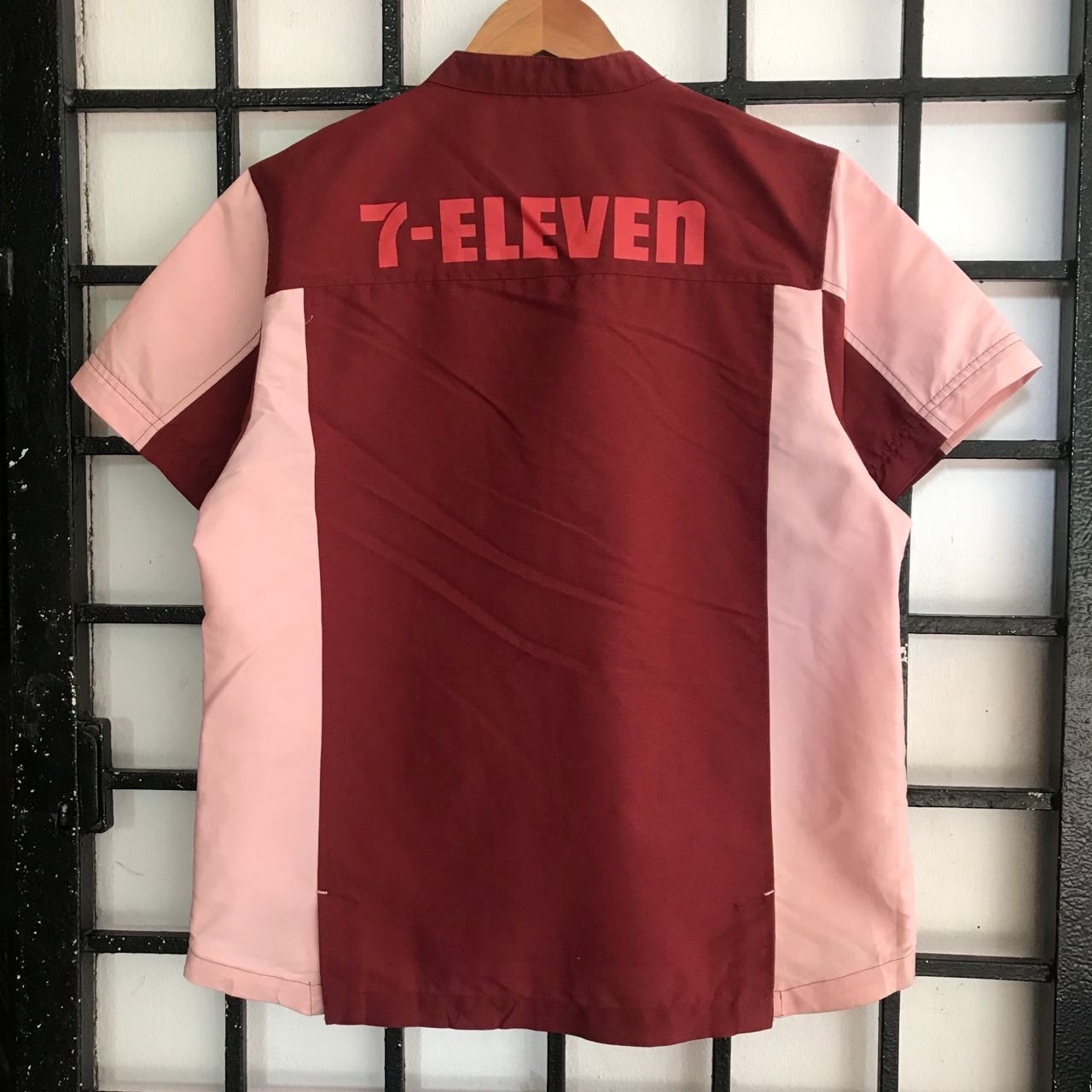 Japanese Brand × Vintage 🔥Vintage 90's 7 ELEVEN Uniform Workshirt Zipper Style Size US M / EU 48-50 / 2 - 5 Thumbnail