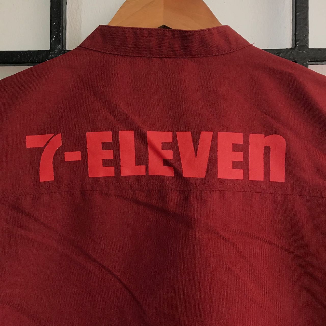 Japanese Brand × Vintage 🔥Vintage 90's 7 ELEVEN Uniform Workshirt Zipper Style Size US M / EU 48-50 / 2 - 6 Thumbnail
