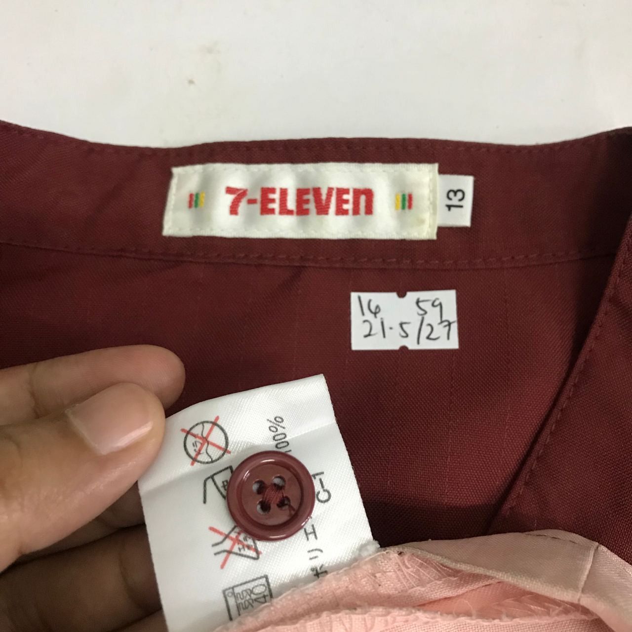 Japanese Brand × Vintage 🔥Vintage 90's 7 ELEVEN Uniform Workshirt Zipper Style Size US M / EU 48-50 / 2 - 7 Thumbnail