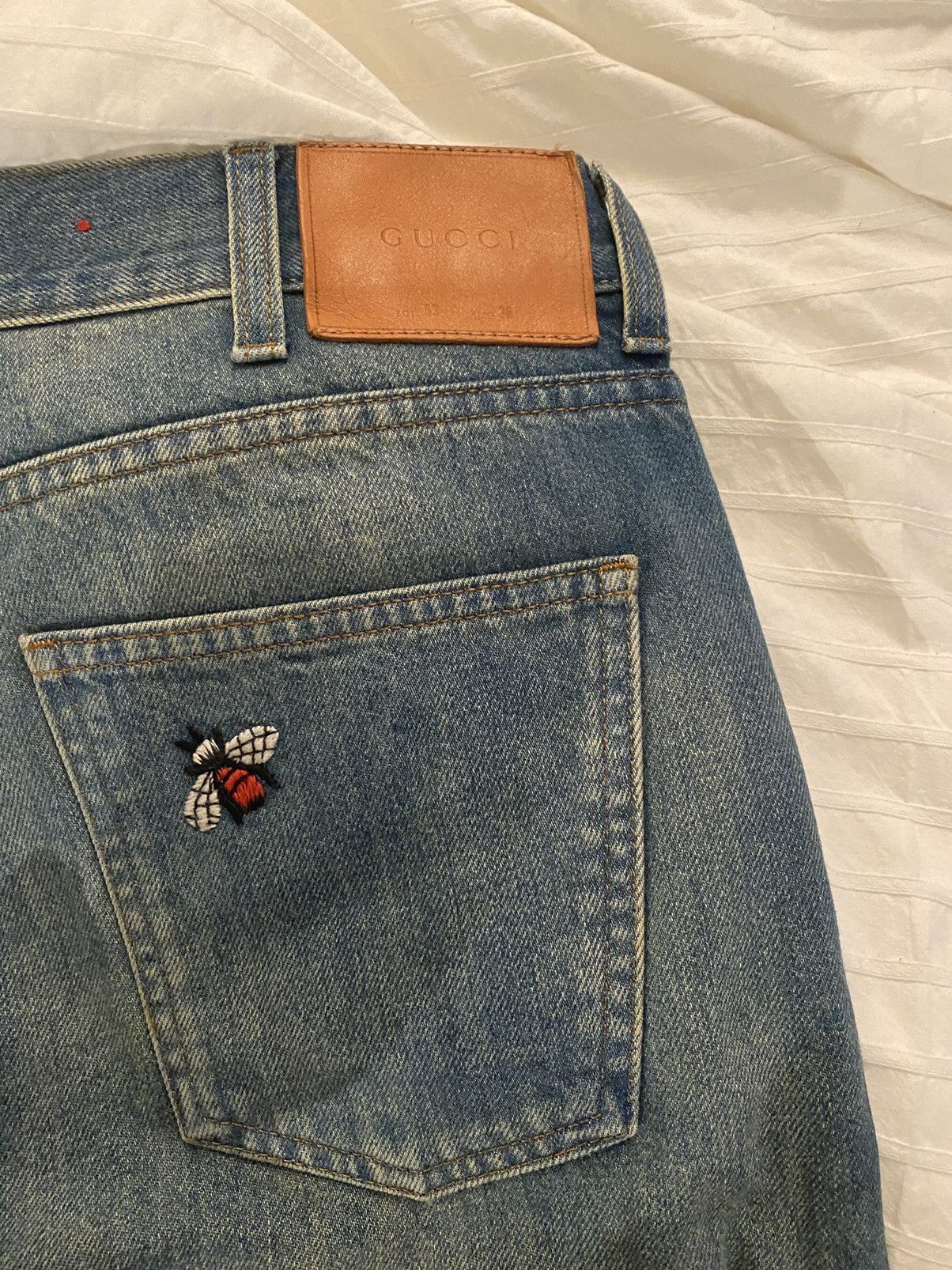 Gucci Gucci / Alessandro Michele Grail 🏆 - Denim pant with symbols Size US 36 / EU 52 - 8 Thumbnail