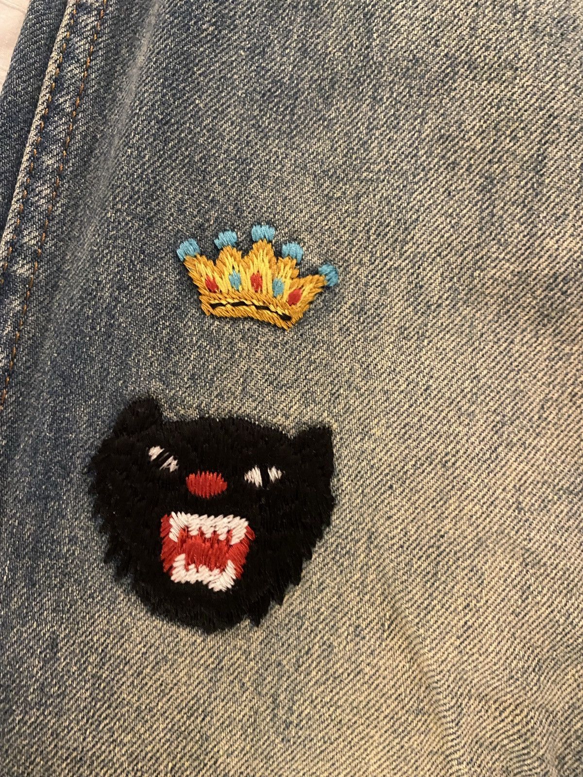 Gucci Gucci / Alessandro Michele Grail 🏆 - Denim pant with symbols Size US 36 / EU 52 - 4 Thumbnail