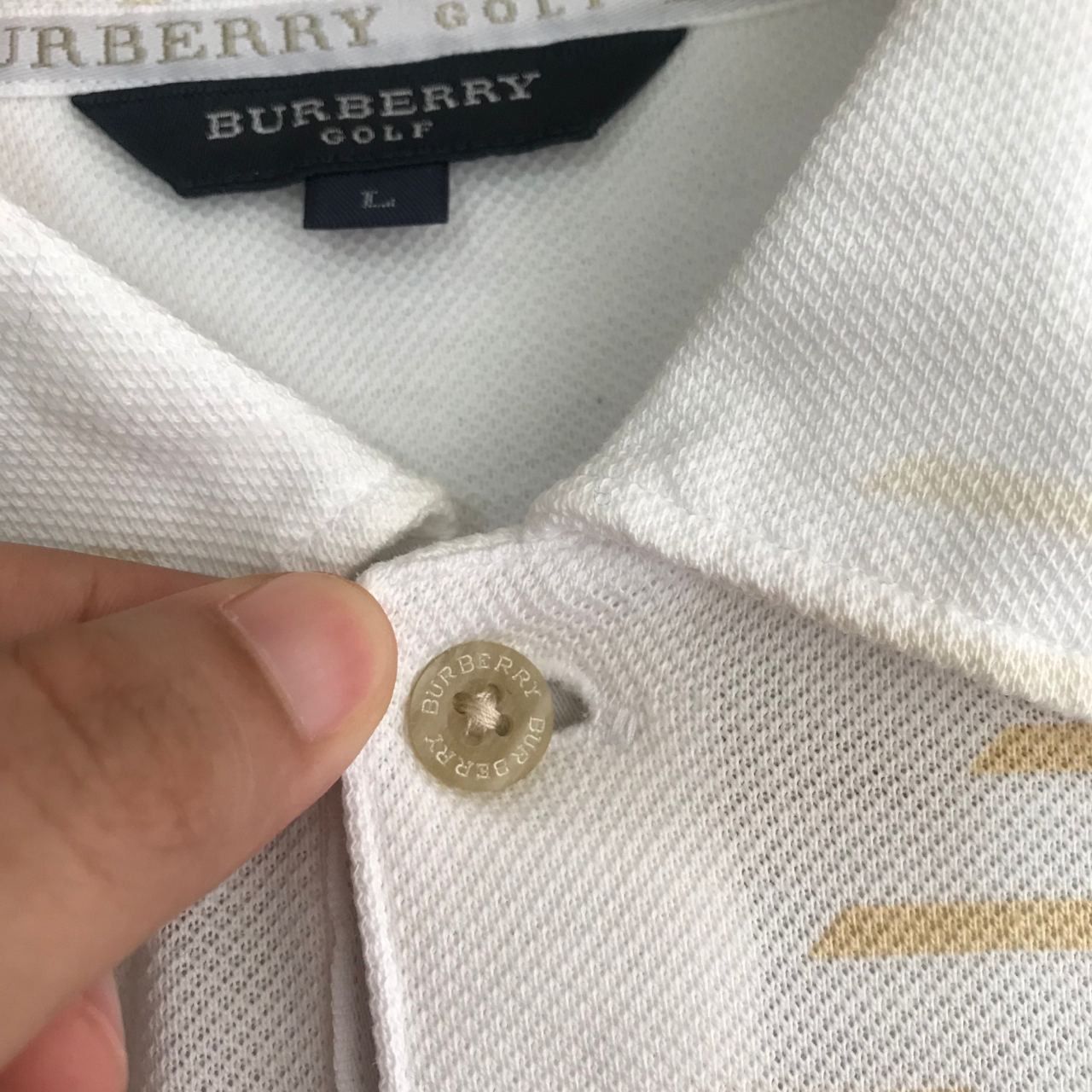 Burberry × Japanese Brand × Vintage 🔥 Vintage BURBERRY GOLF Nice Design Tshirt Made in Japan Size US M / EU 48-50 / 2 - 4 Thumbnail