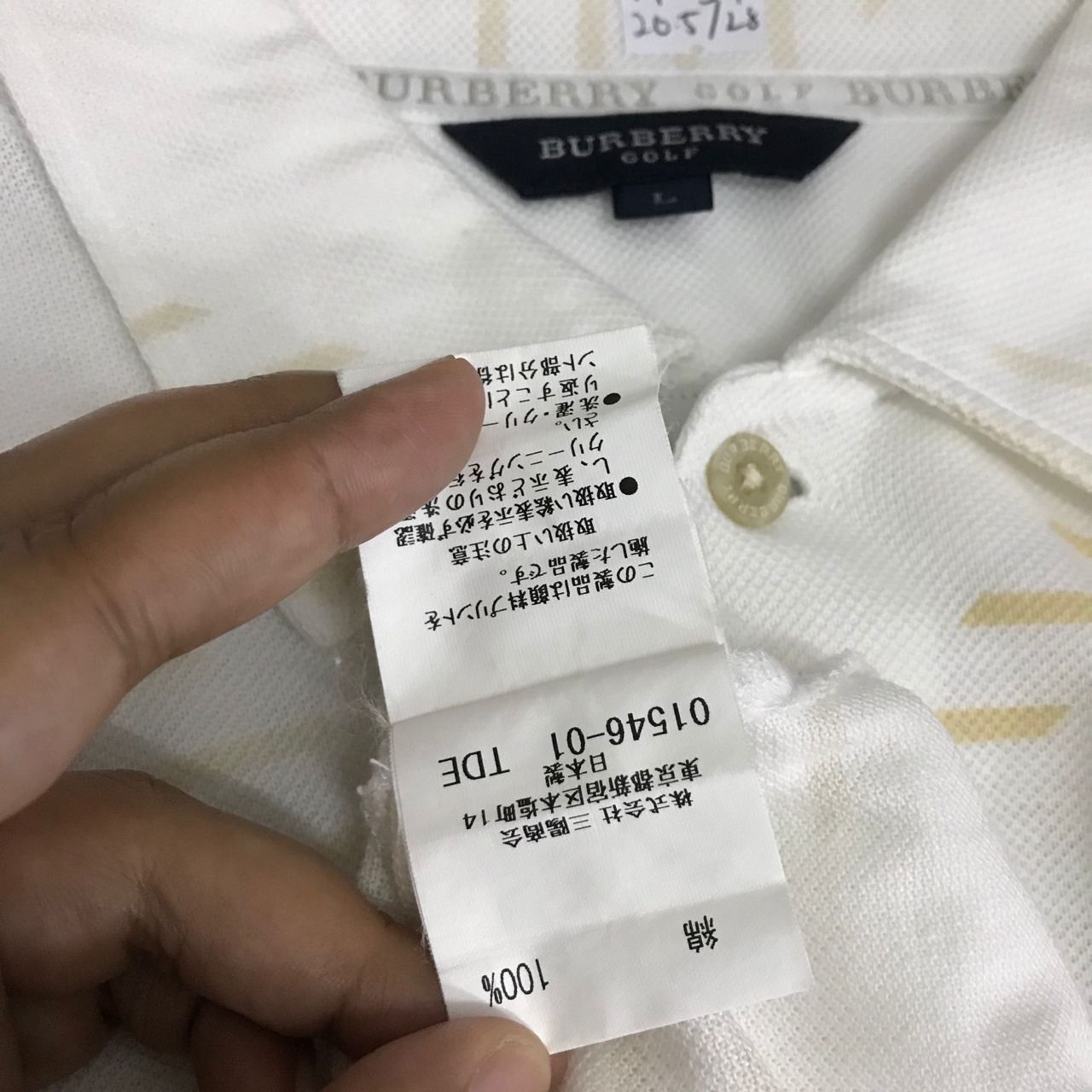 Burberry × Japanese Brand × Vintage 🔥 Vintage BURBERRY GOLF Nice Design Tshirt Made in Japan Size US M / EU 48-50 / 2 - 8 Thumbnail