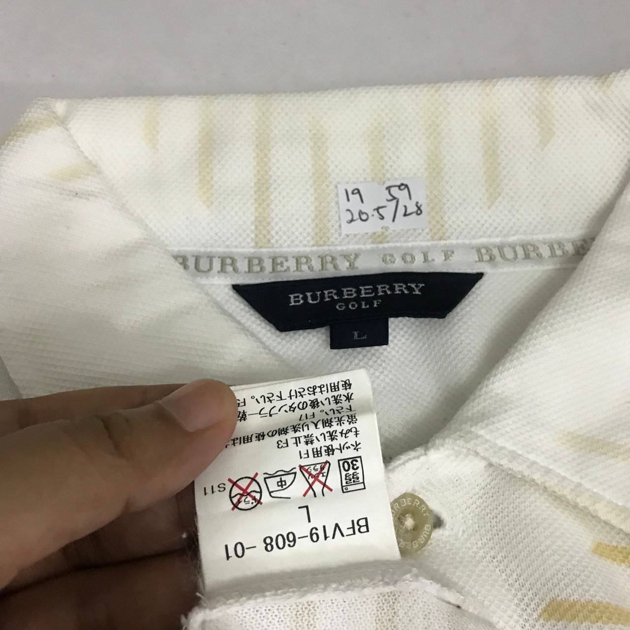 Burberry × Japanese Brand × Vintage 🔥 Vintage BURBERRY GOLF Nice Design Tshirt Made in Japan Size US M / EU 48-50 / 2 - 7 Thumbnail