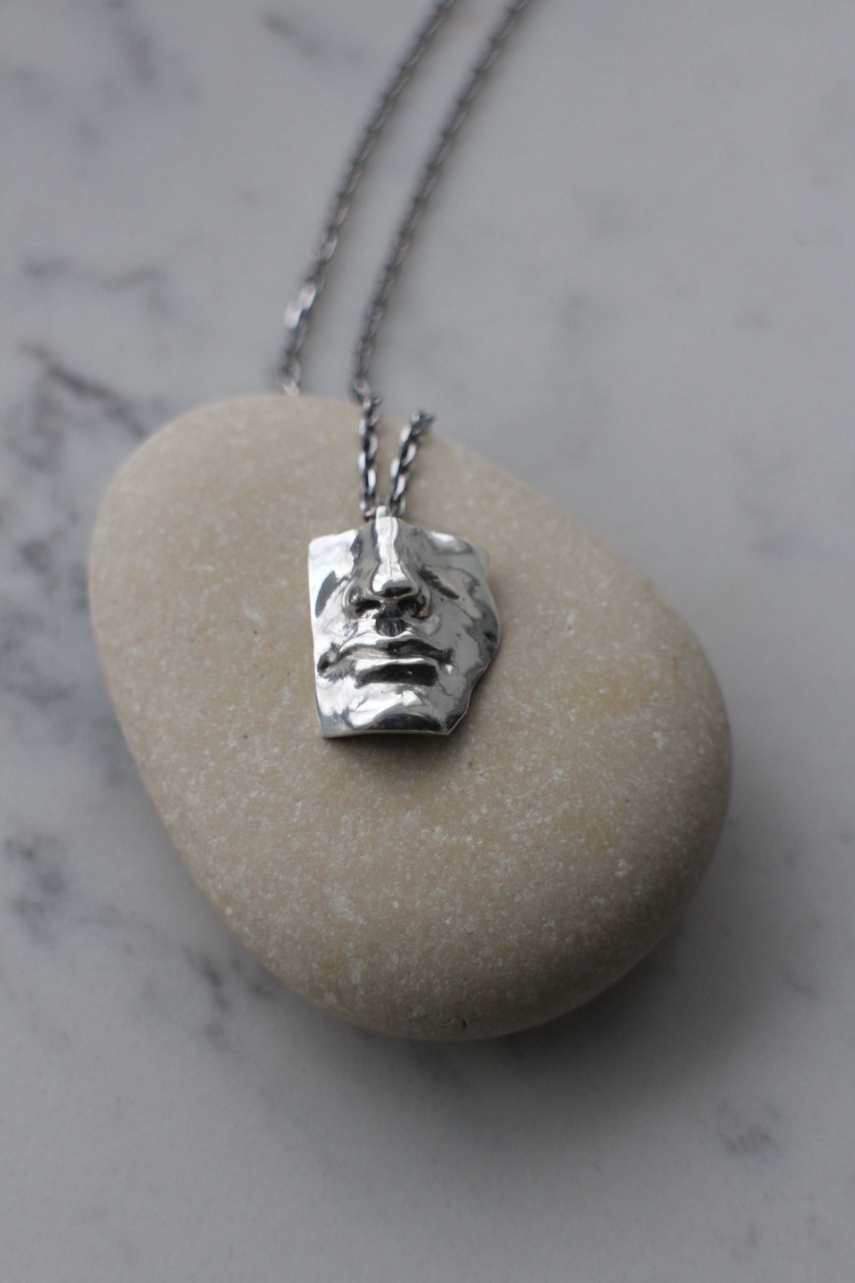 Jewelry Pendant "David's lips" 925 Sterling Silver necklace Size ONE SIZE - 1 Thumbnail