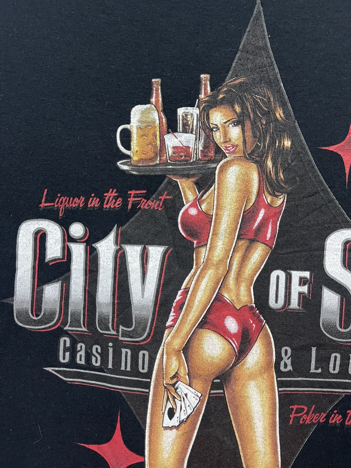 ODM × Vintage Vintage Y2K City Of The Sin Casino Lounge By Odm T Shirt Size US XL / EU 56 / 4 - 3 Thumbnail