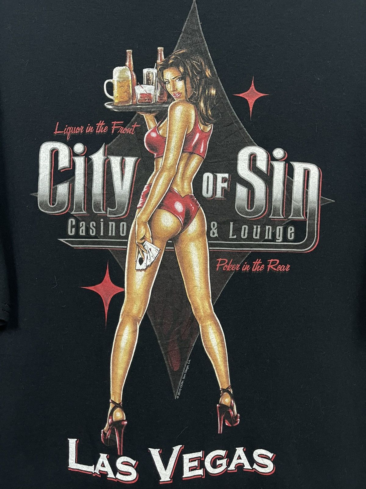 ODM × Vintage Vintage Y2K City Of The Sin Casino Lounge By Odm T Shirt Size US XL / EU 56 / 4 - 2 Thumbnail
