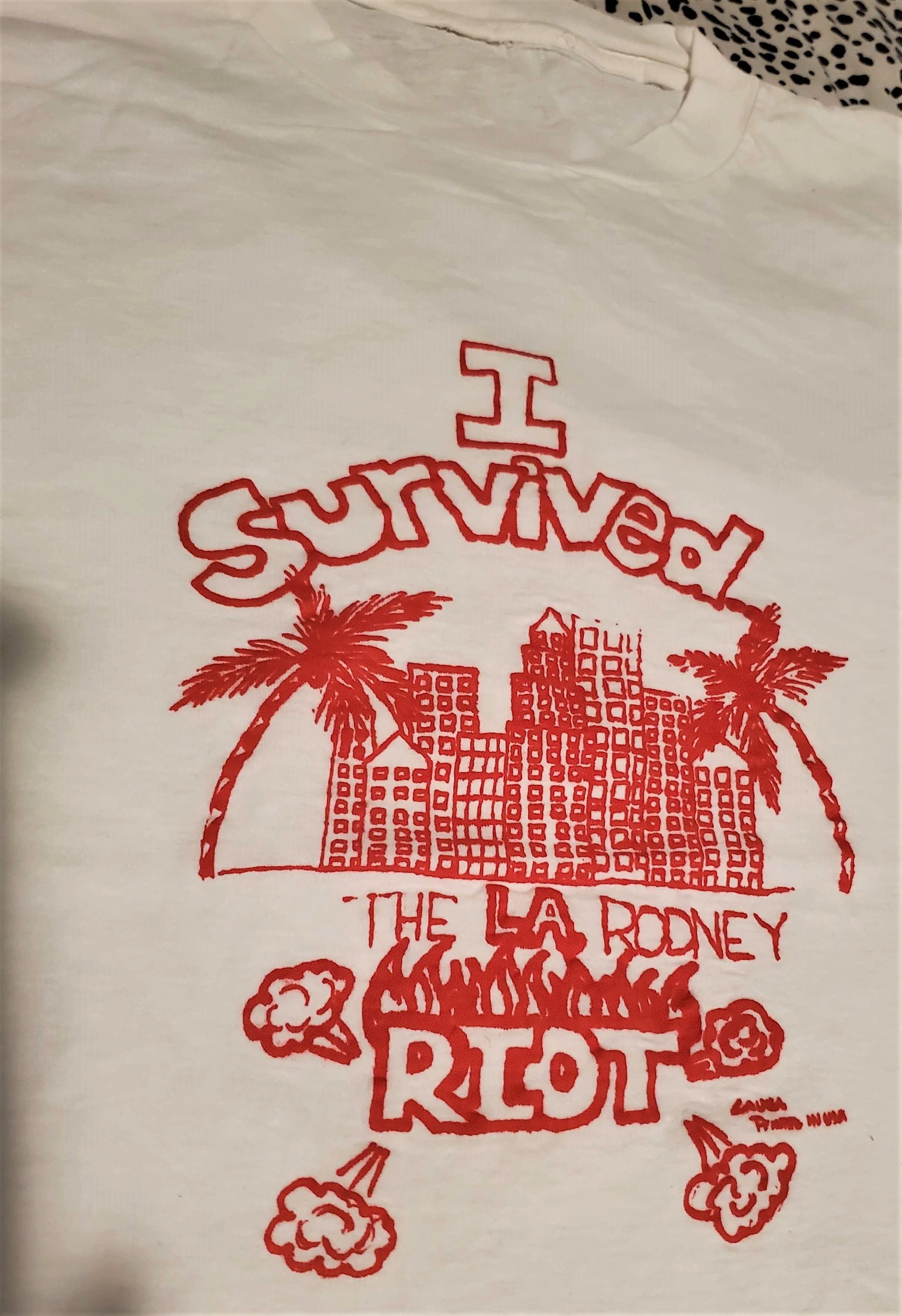Vintage 1992 L.A. Riots Rodney King Size US XL / EU 56 / 4 - 2 Thumbnail