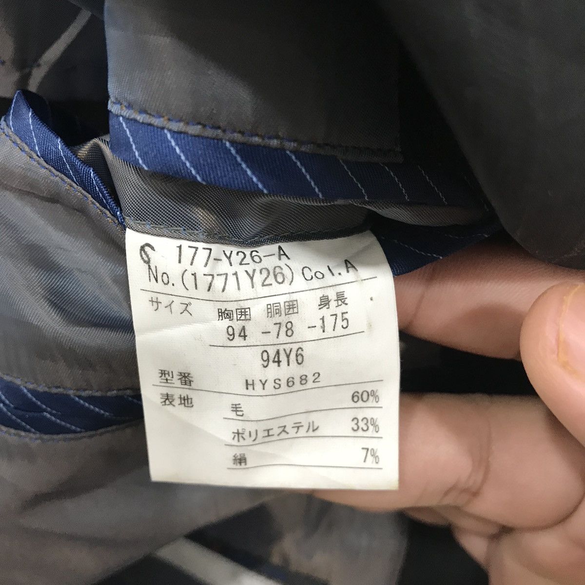 Y's × Yohji Yamamoto Sacsny Y'saccs 3D Stretch Yohji Yamamoto Blazers Size 38S - 8 Thumbnail