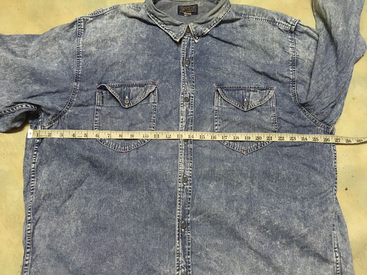 Edwin Vintage Edwin Acid Wash Denim Style Button Up Shirt Size US XXL / EU 58 / 5 - 8 Thumbnail