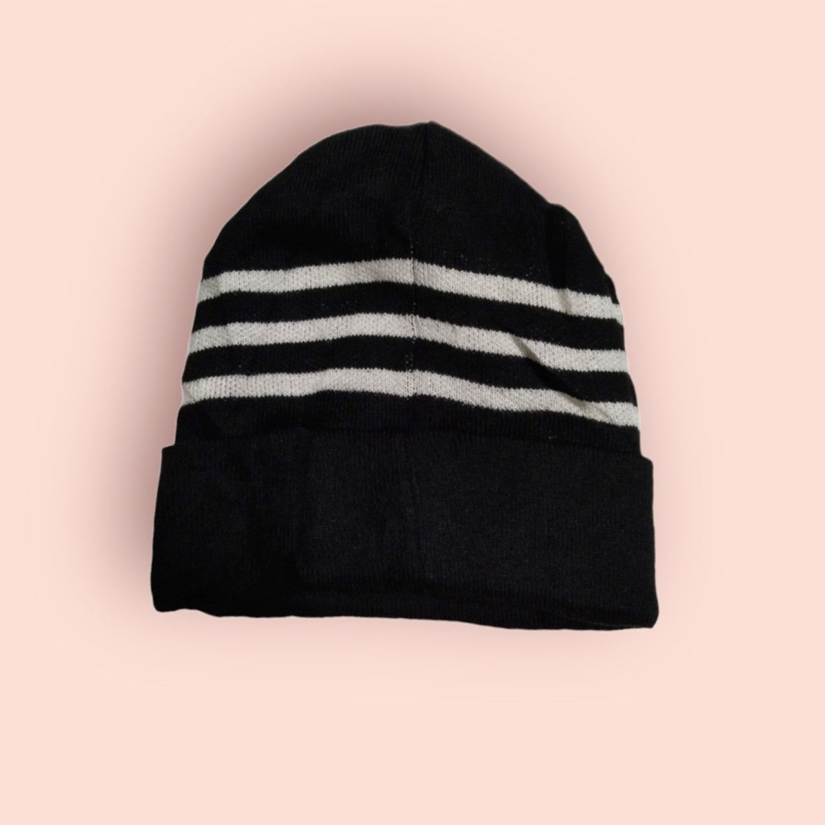 Adidas × Vintage RARE ADIDAS 3 STRIPES SPELL OUT BEANIE Size ONE SIZE - 9 Thumbnail