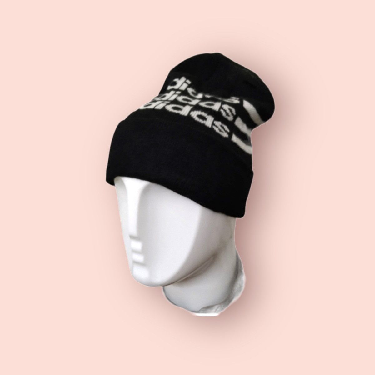Adidas × Vintage RARE ADIDAS 3 STRIPES SPELL OUT BEANIE Size ONE SIZE - 4 Thumbnail