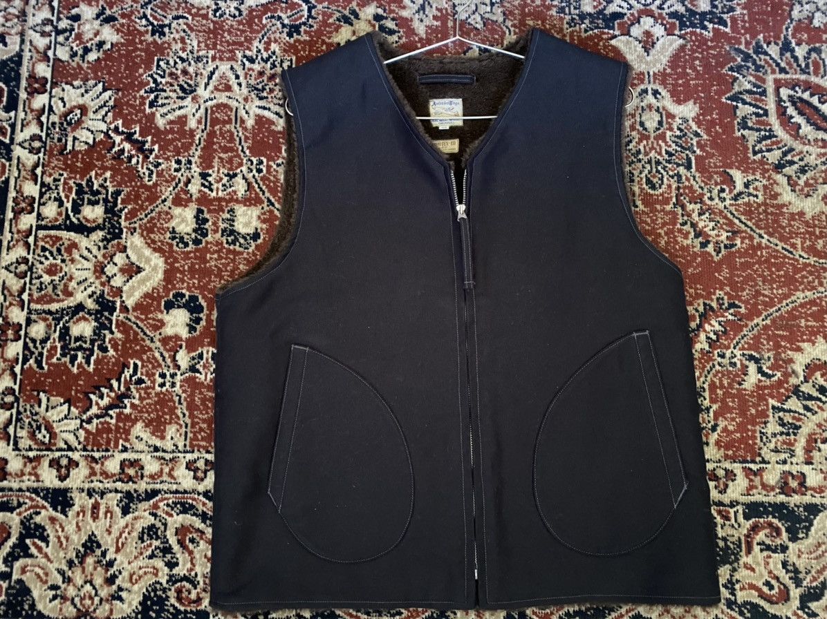 071◆THE REAL McCOY'S ALPACA VEST MJ19105 071◇THE REAL McCOY'S ALPACA VEST MJ19105