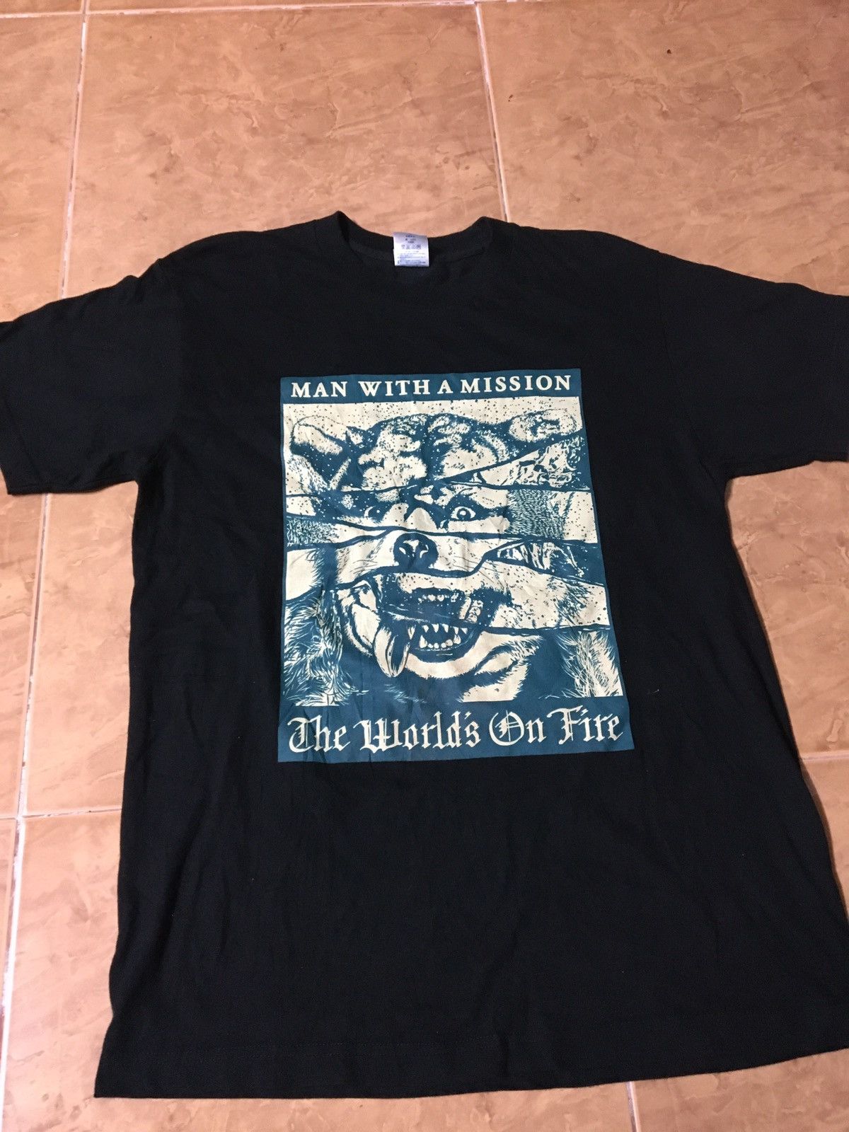 MAN WITH A MISSION バンドTシャツ Band Tees × Japanese Brand Man with a mission tour t shirt