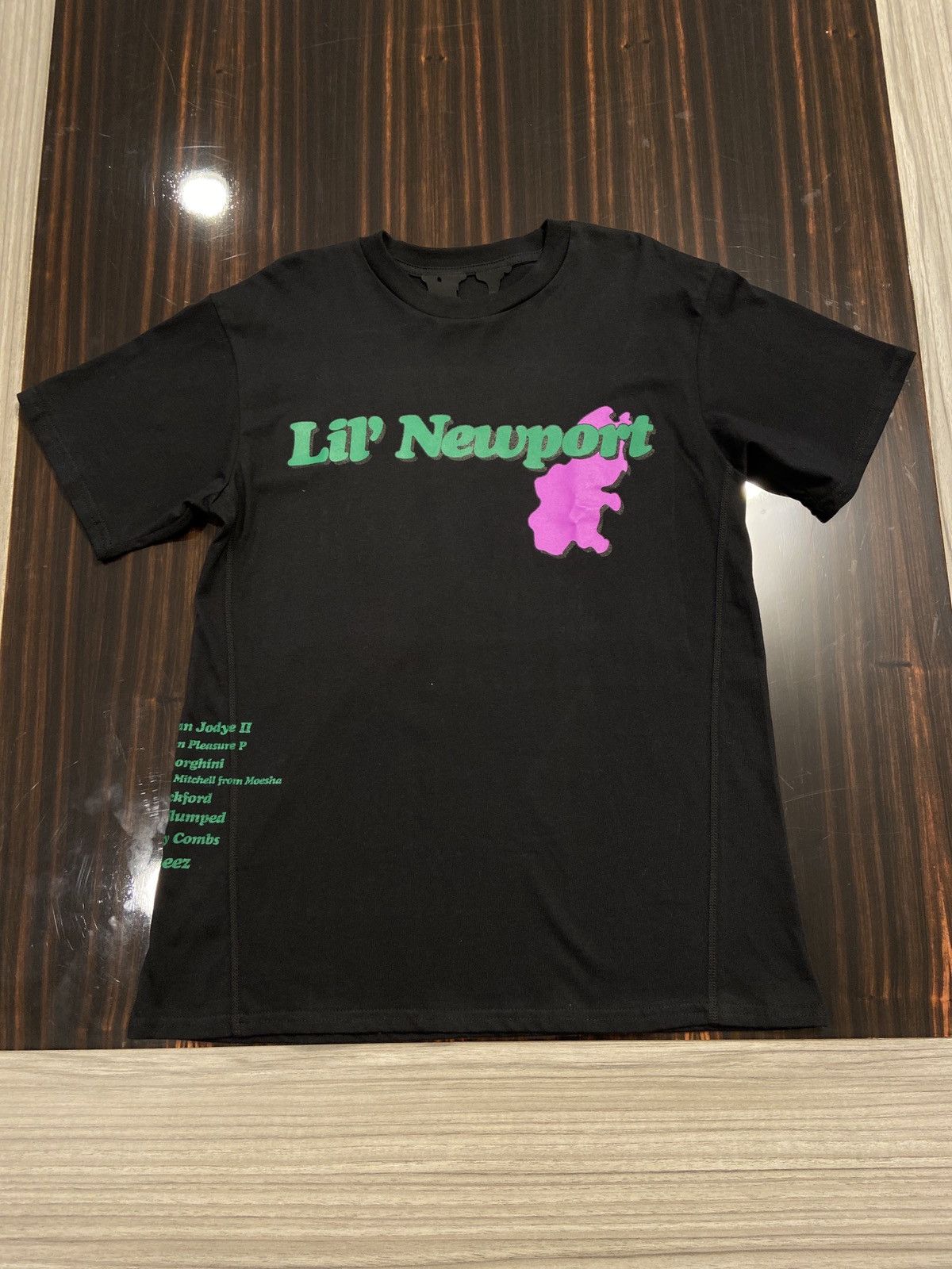 Vlone Vlone x yams day lil Newport BLACK Tee *rare* from Vlone Size US S / EU 44-46 / 1 - 2 Thumbnail