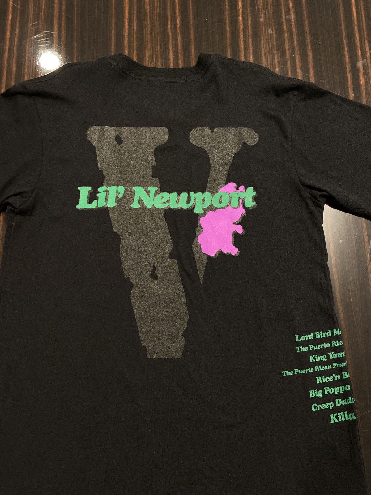 Vlone Vlone x yams day lil Newport BLACK Tee *rare* from Vlone Size US S / EU 44-46 / 1 - 9 Thumbnail