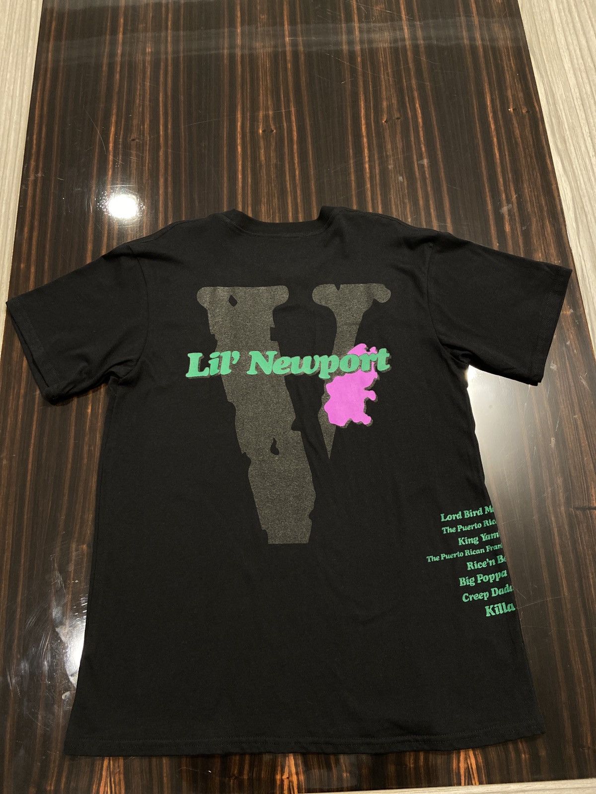 Vlone Vlone x yams day lil Newport BLACK Tee *rare* from Vlone Size US S / EU 44-46 / 1 - 11 Thumbnail