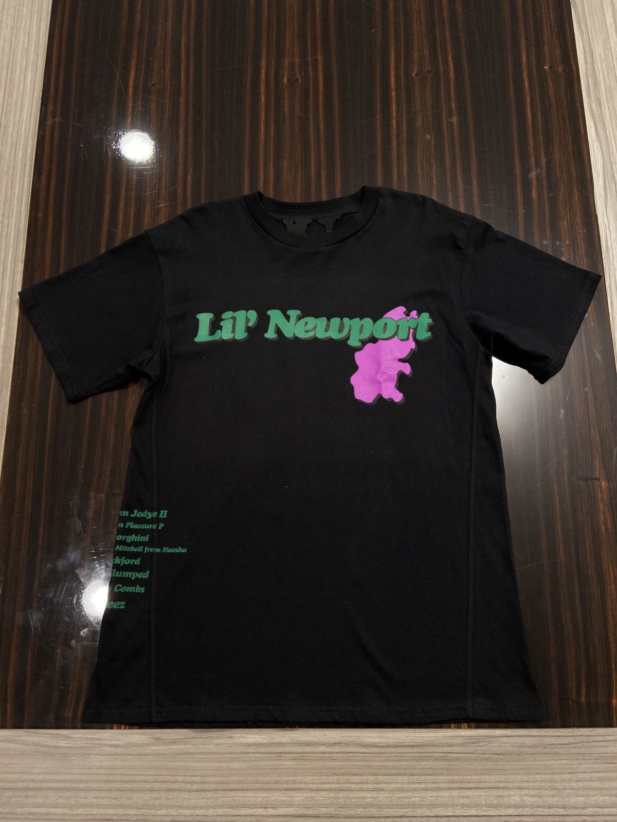 Vlone Vlone x yams day lil Newport BLACK Tee *rare* from Vlone Size US S / EU 44-46 / 1 - 3 Thumbnail