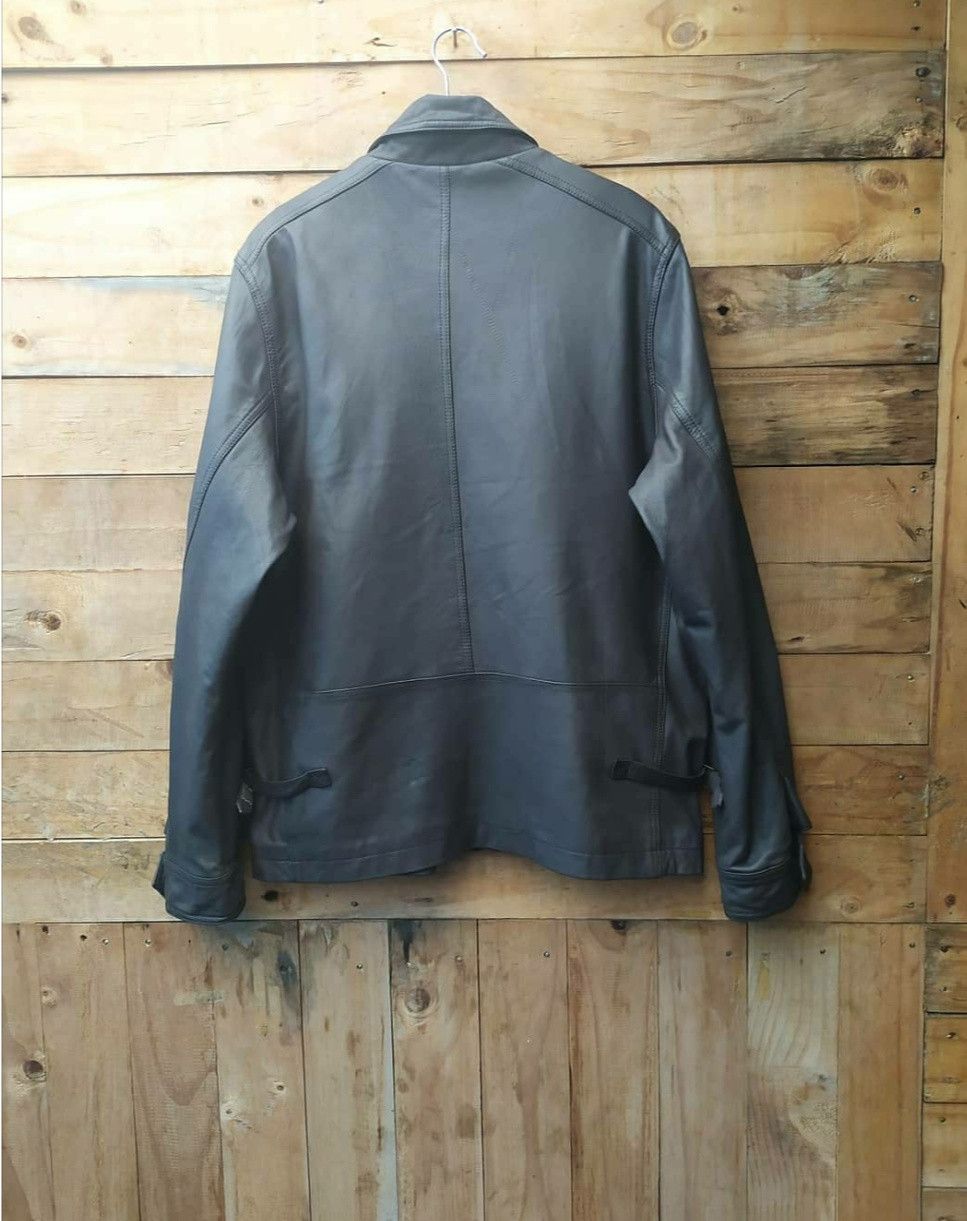 Designer × Tommy Hilfiger TOMMY HILFIGER LEATHER TYPE G8 NAVY AVIATION WING JACKET Size US L / EU 52-54 / 3 - 10 Thumbnail