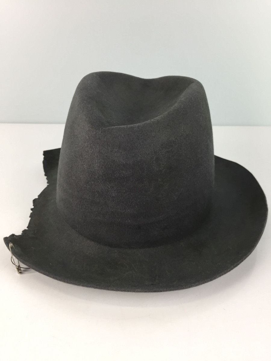 Reinhard Plank Laila Torn in Ash Grey Torn Brim Hat Size ONE SIZE - 3 Thumbnail