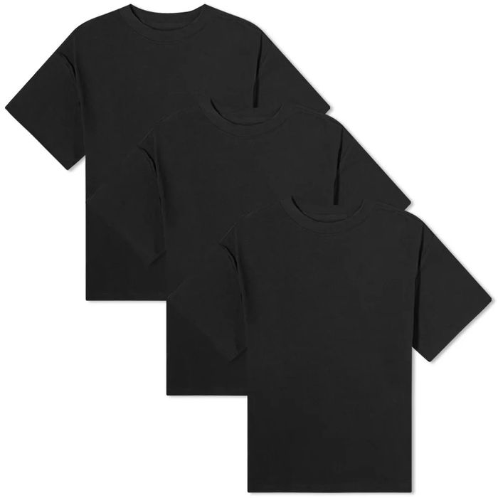 Pacsun Essentials Three Pack Black Jersey T-Shirts | Grailed