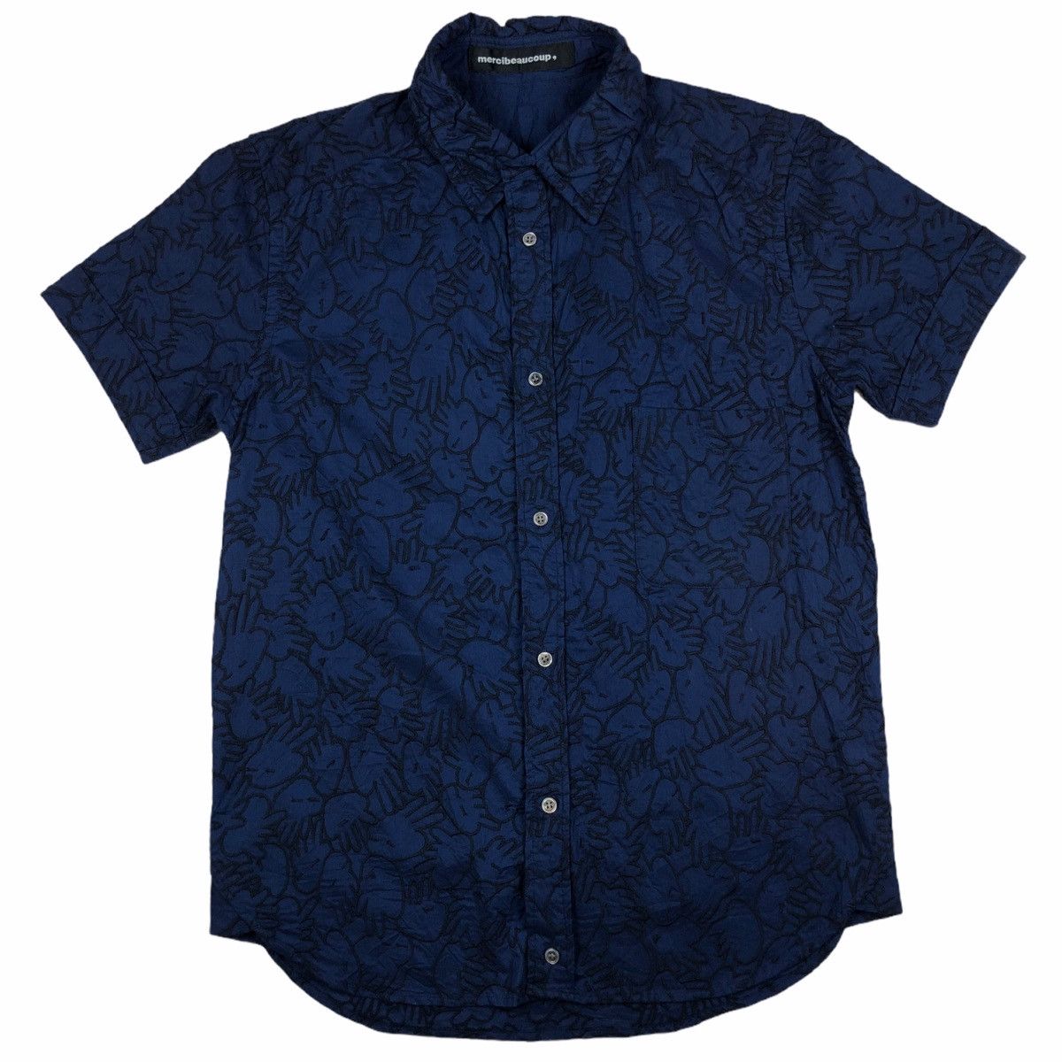 Mercibeaucoup Embroidery Hand Sign Shirt