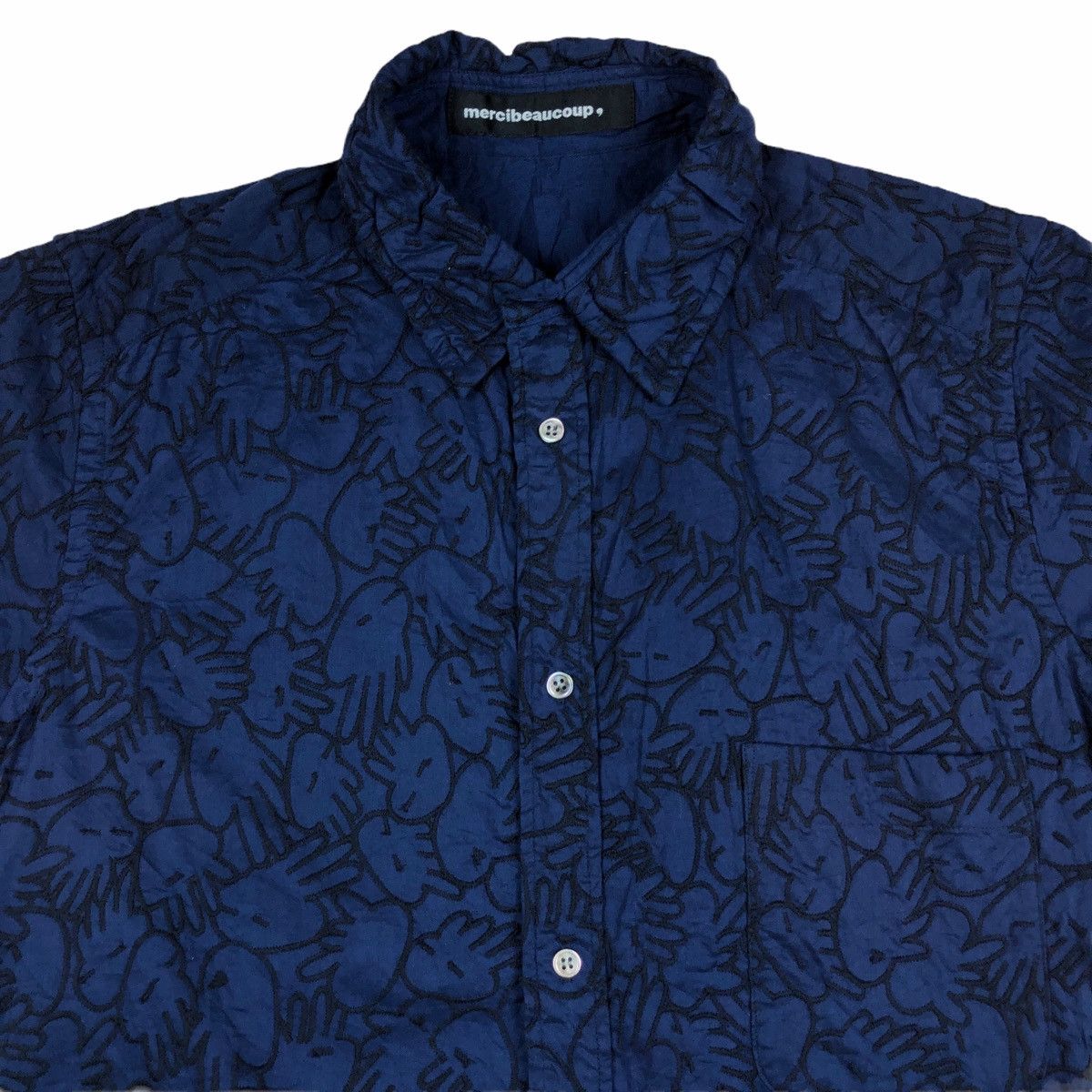 Issey Miyake Mercibeaucoup Embroidery Hand Sign Shirt Size US L / EU 52-54 / 3 - 2 Thumbnail
