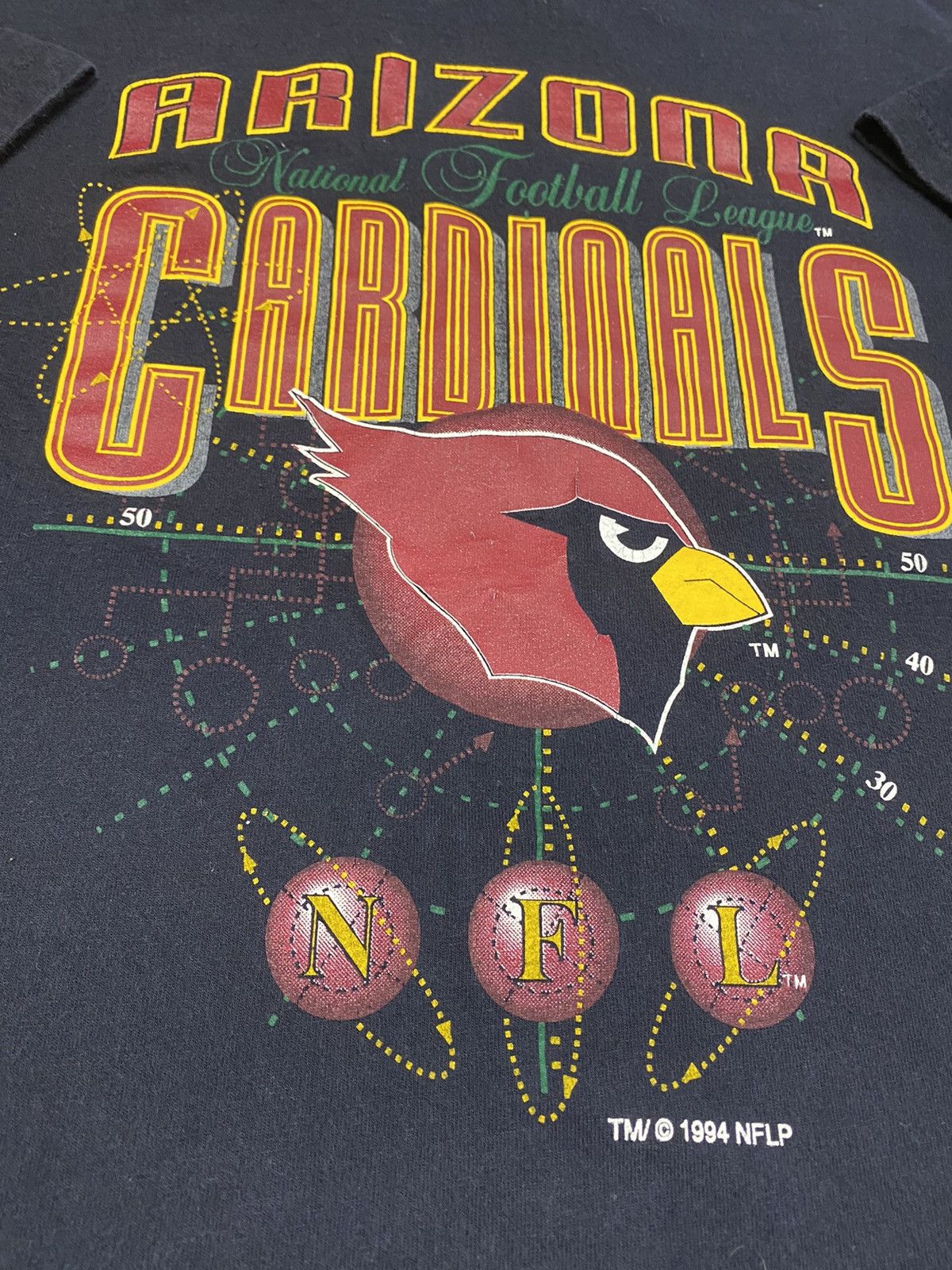 Vintage 1994 Arizona Cardinals Football (Med) Retro NFL T-Shirt Red