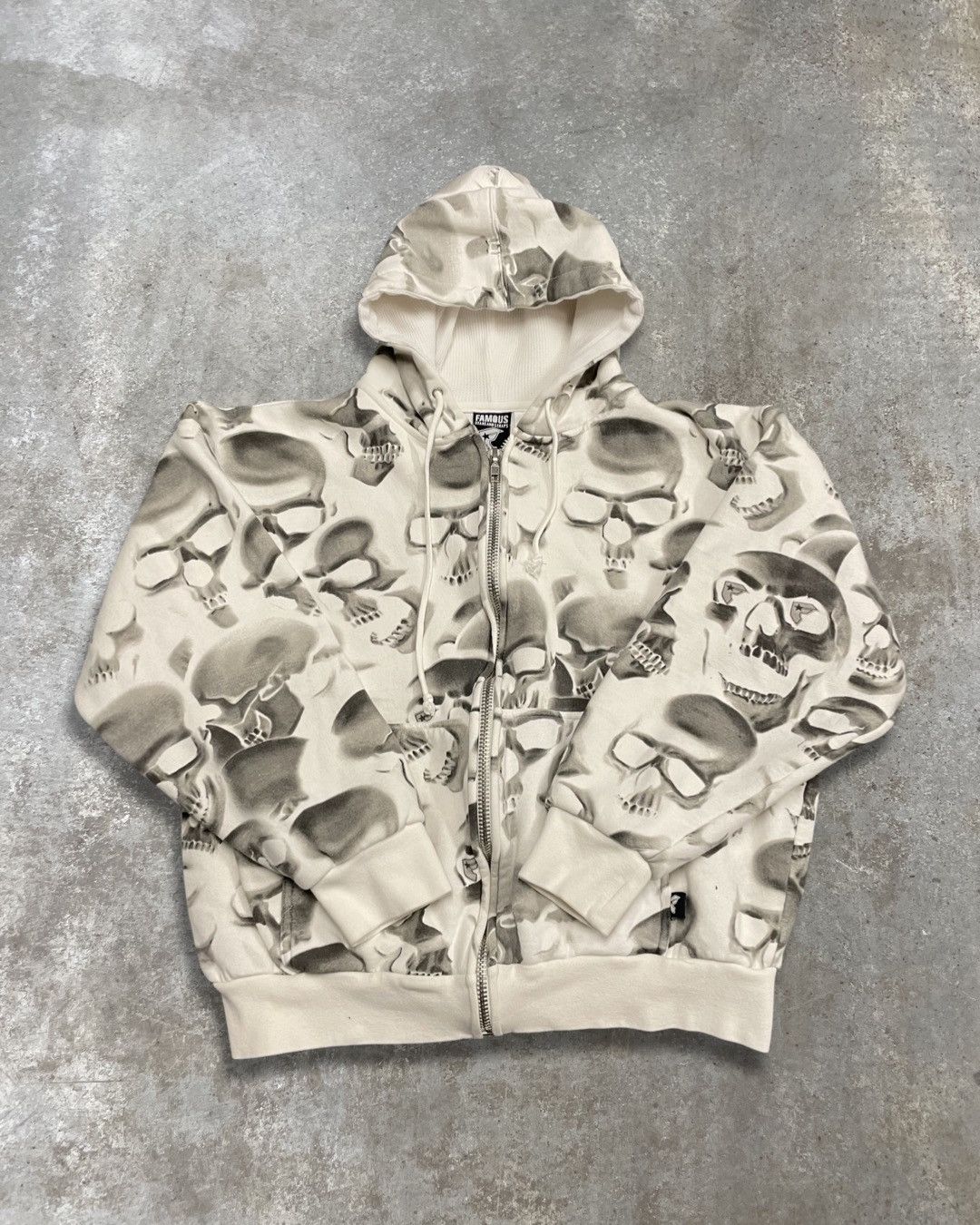 Famous Stars And Straps × Vintage Famous Stars Straps Skull Zip