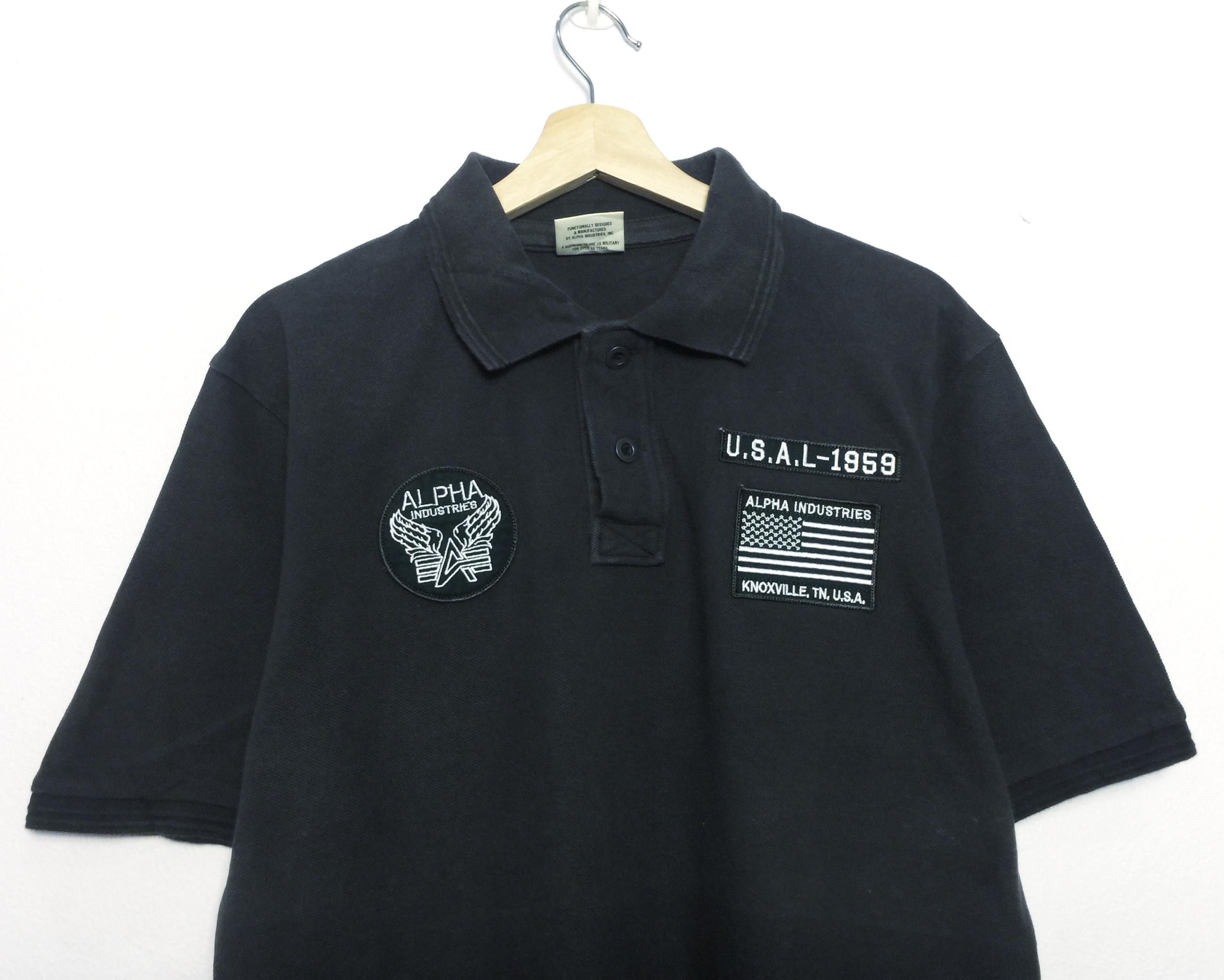 Alpha Industries Rare Alpha Industries Polo With Patches Size US XL / EU 56 / 4 - 2 Thumbnail