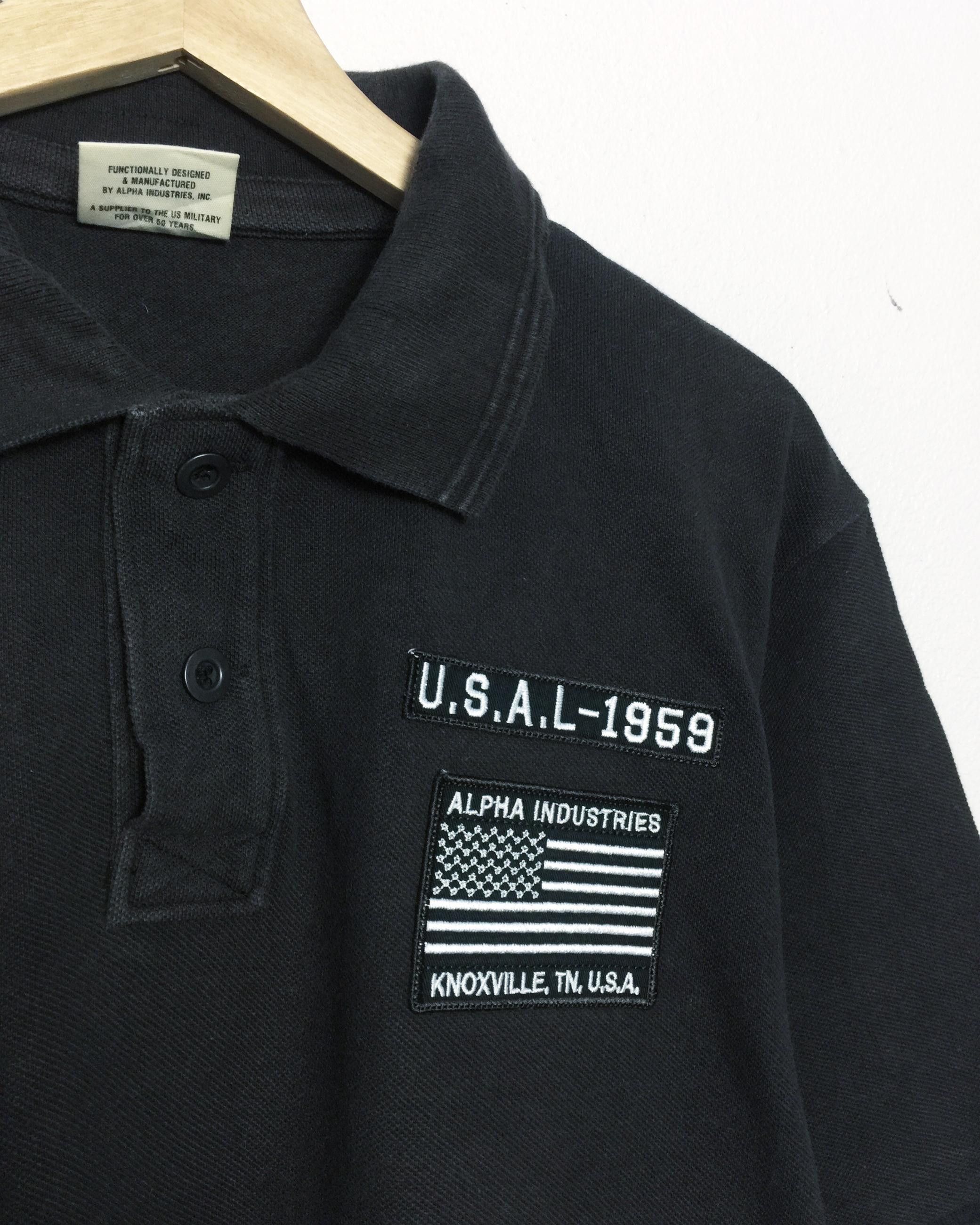 Alpha Industries Rare Alpha Industries Polo With Patches Size US XL / EU 56 / 4 - 4 Thumbnail