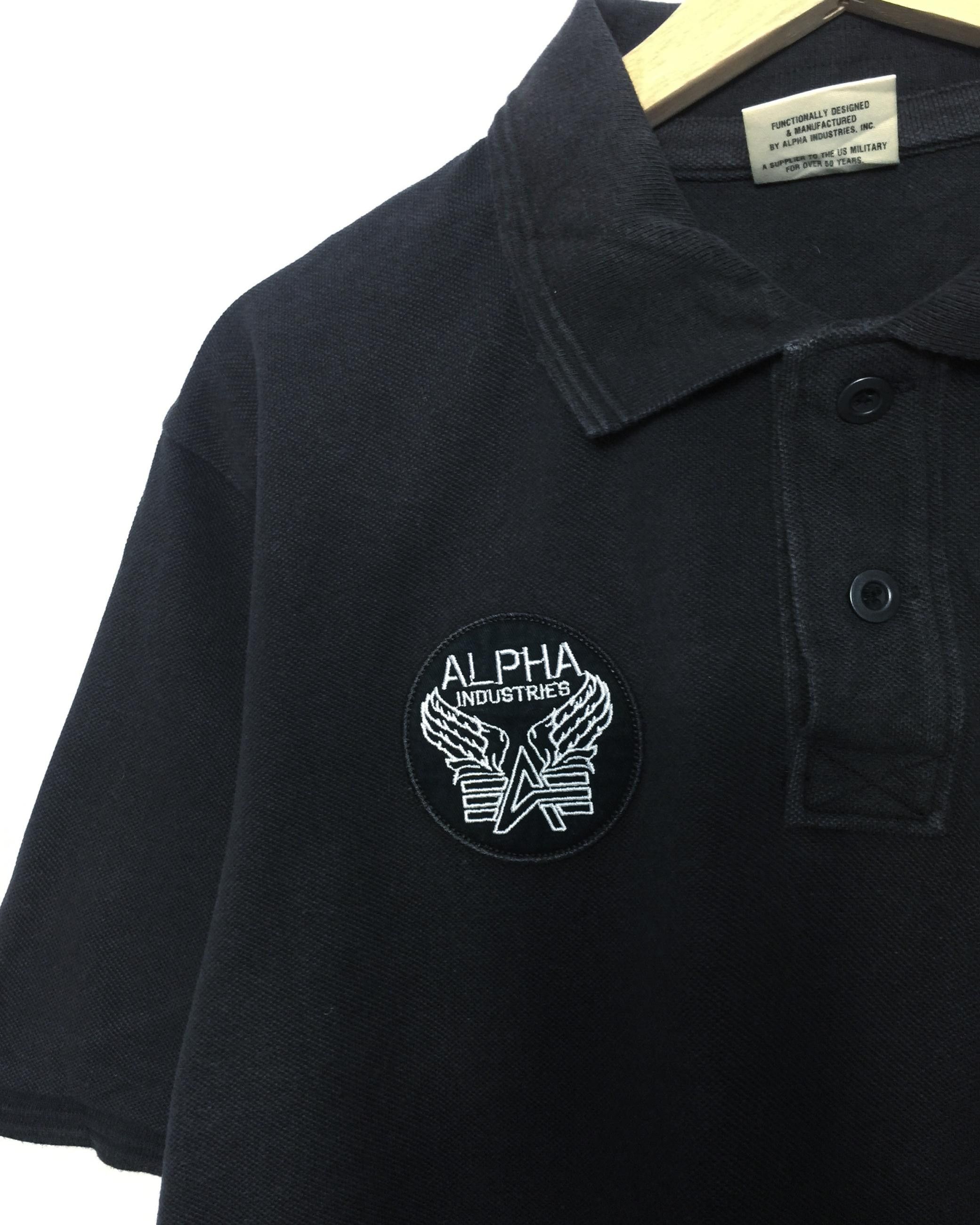 Alpha Industries Rare Alpha Industries Polo With Patches Size US XL / EU 56 / 4 - 3 Thumbnail