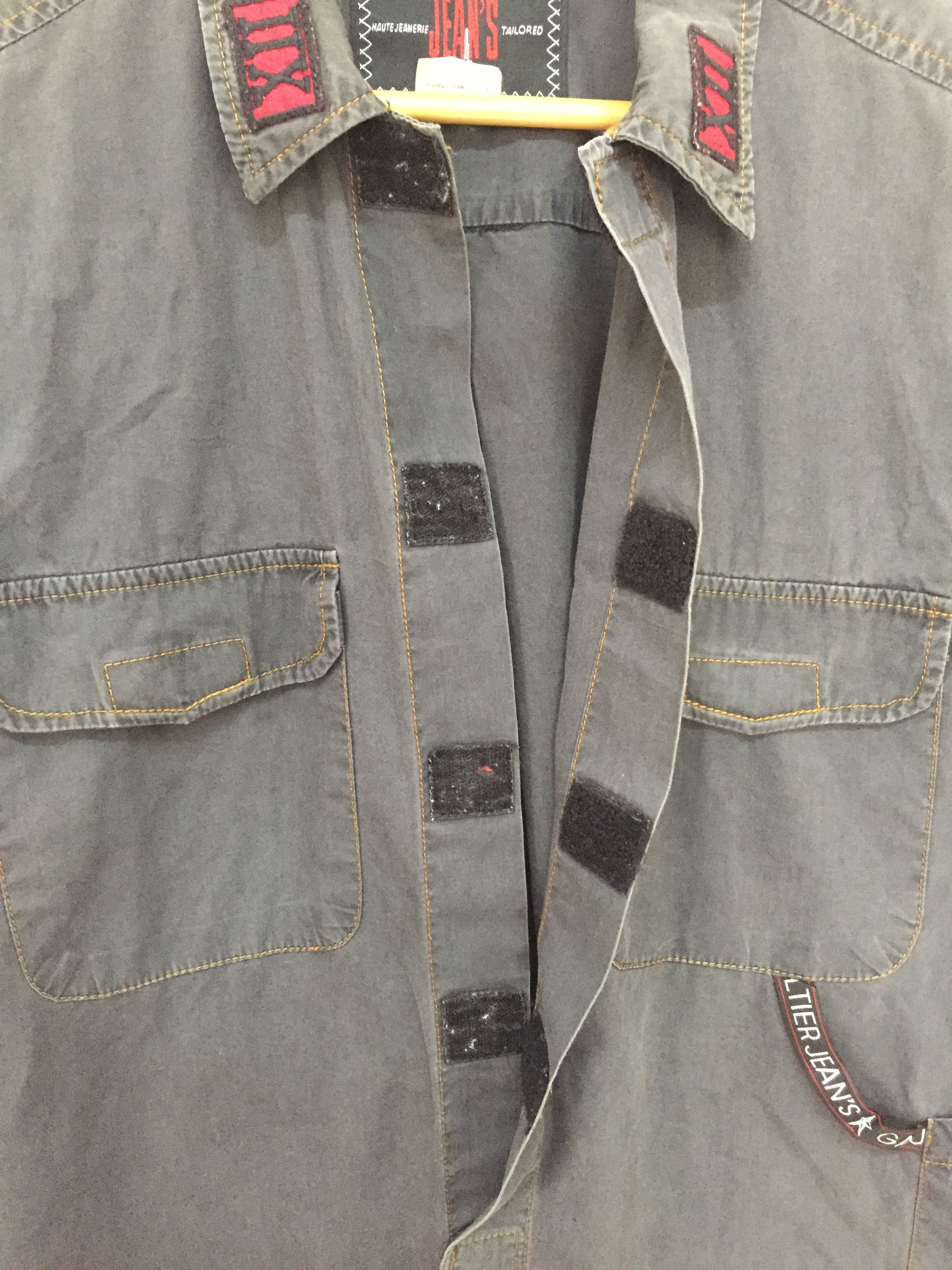 Jean Paul Gaultier 90's JPG oversize velcro straps Bondage shirt Size US M / EU 48-50 / 2 - 8 Thumbnail