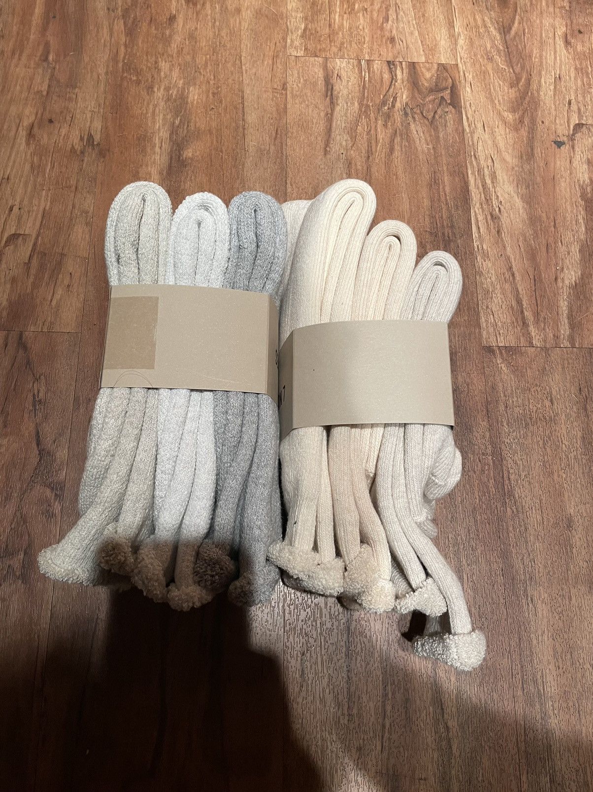 Yeezy Season YEEZY SEASON 7 Bouclette Socks 3 Pack Beige S M Grailed