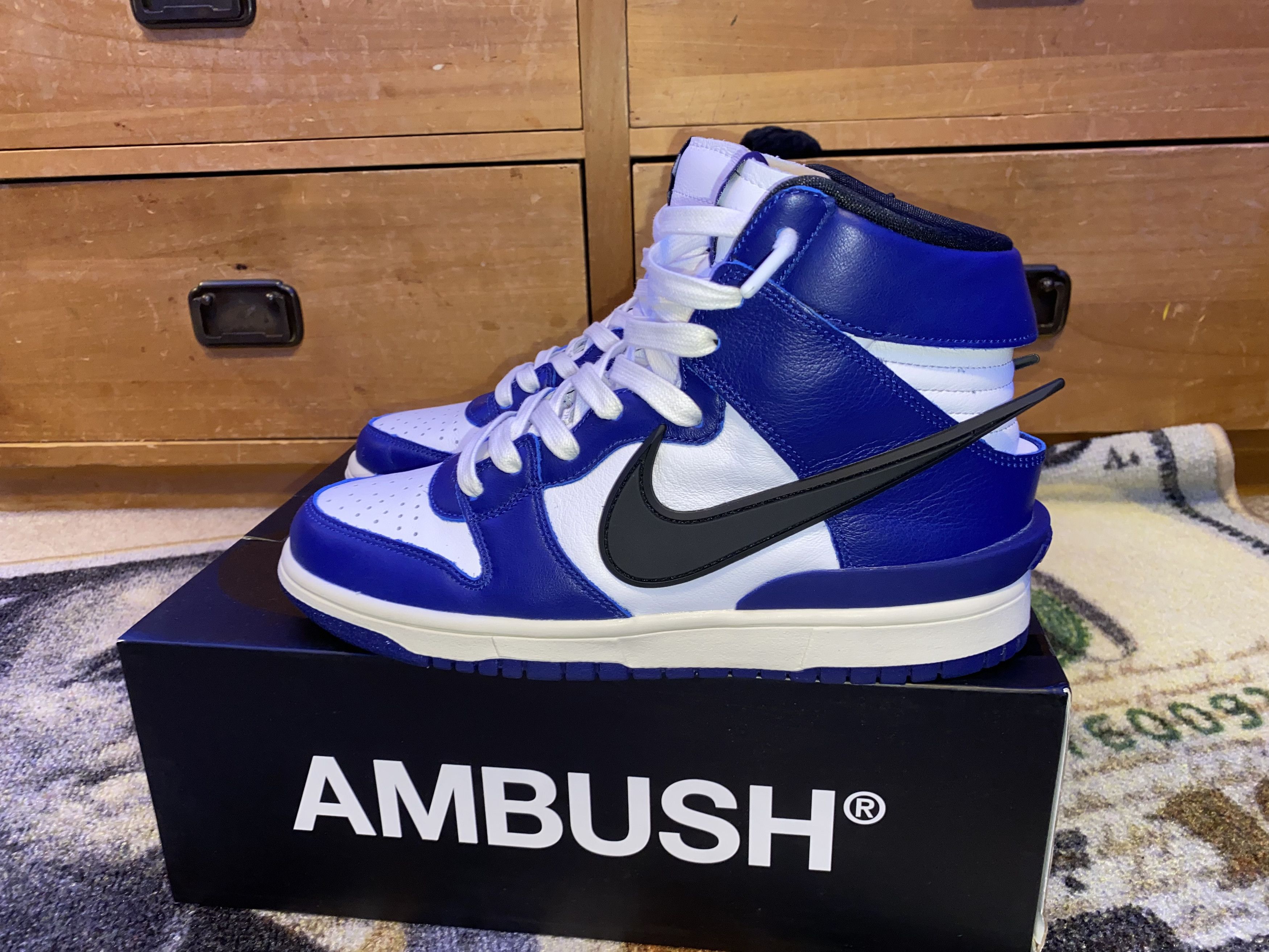 Nike Nike Dunk High AMBUSH Deep Royal | Grailed