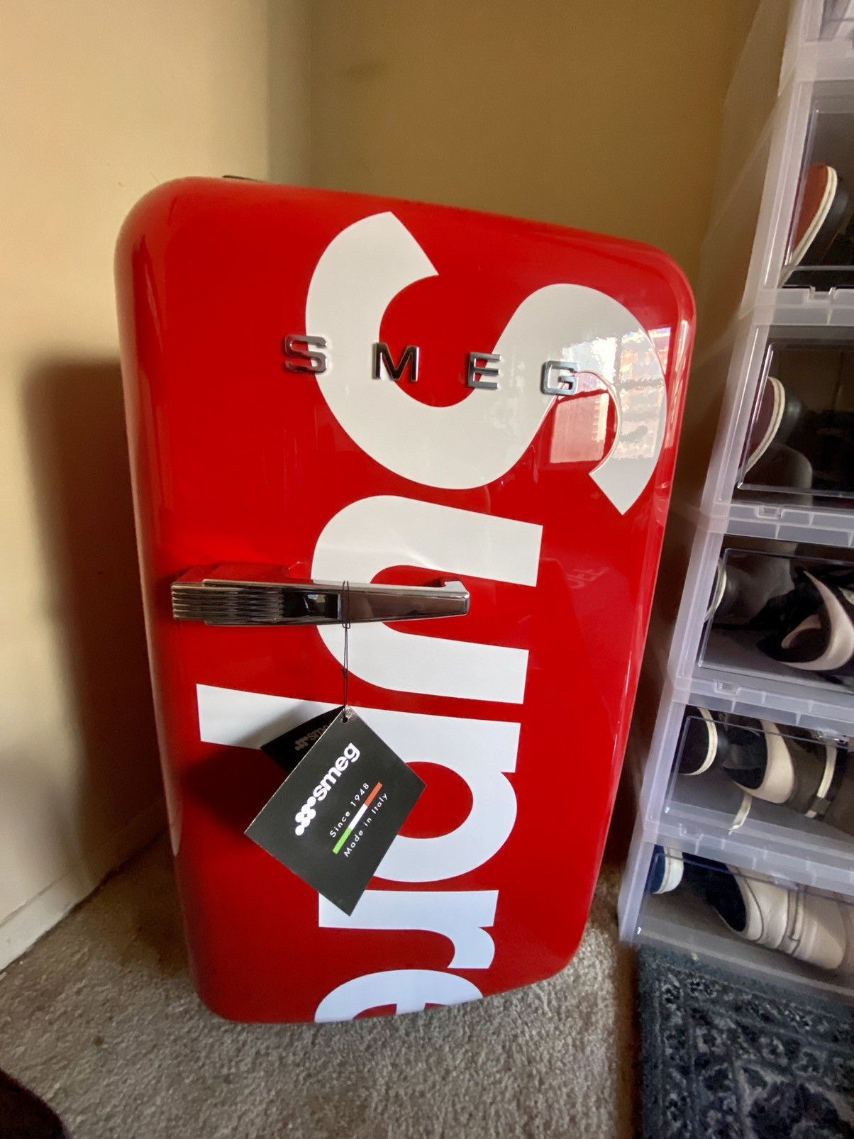 Supreme Smeg Mini Fridge | Grailed