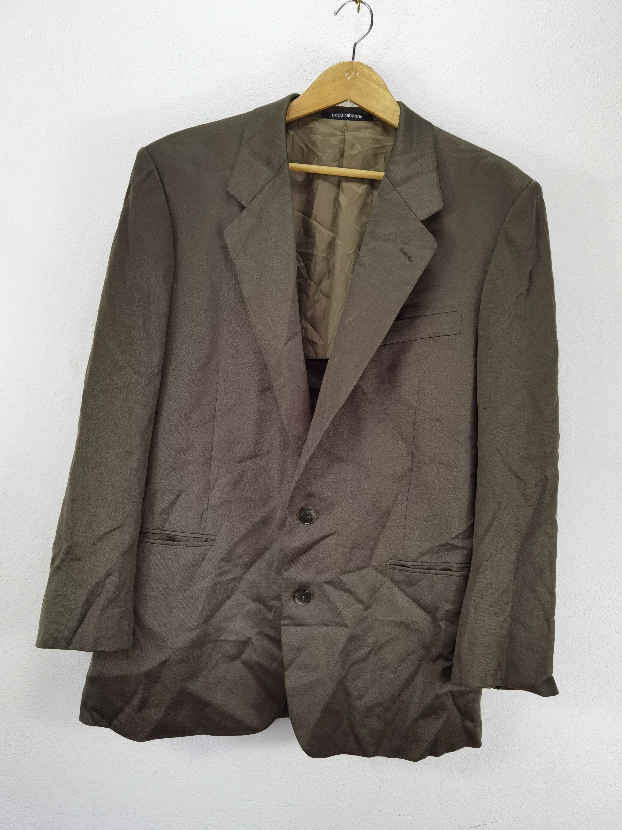 Paco Rabanne 2.6 mens suit blazer coat Paco Rabbane Size 42R - 11 Thumbnail