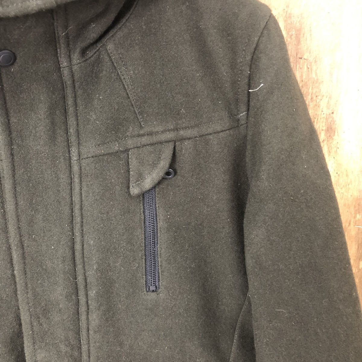 Takeo Kikuchi TAKEO KIKUCHI WOOL VARSITY HOODED JACKET #1877 Size US M / EU 48-50 / 2 - 6 Thumbnail